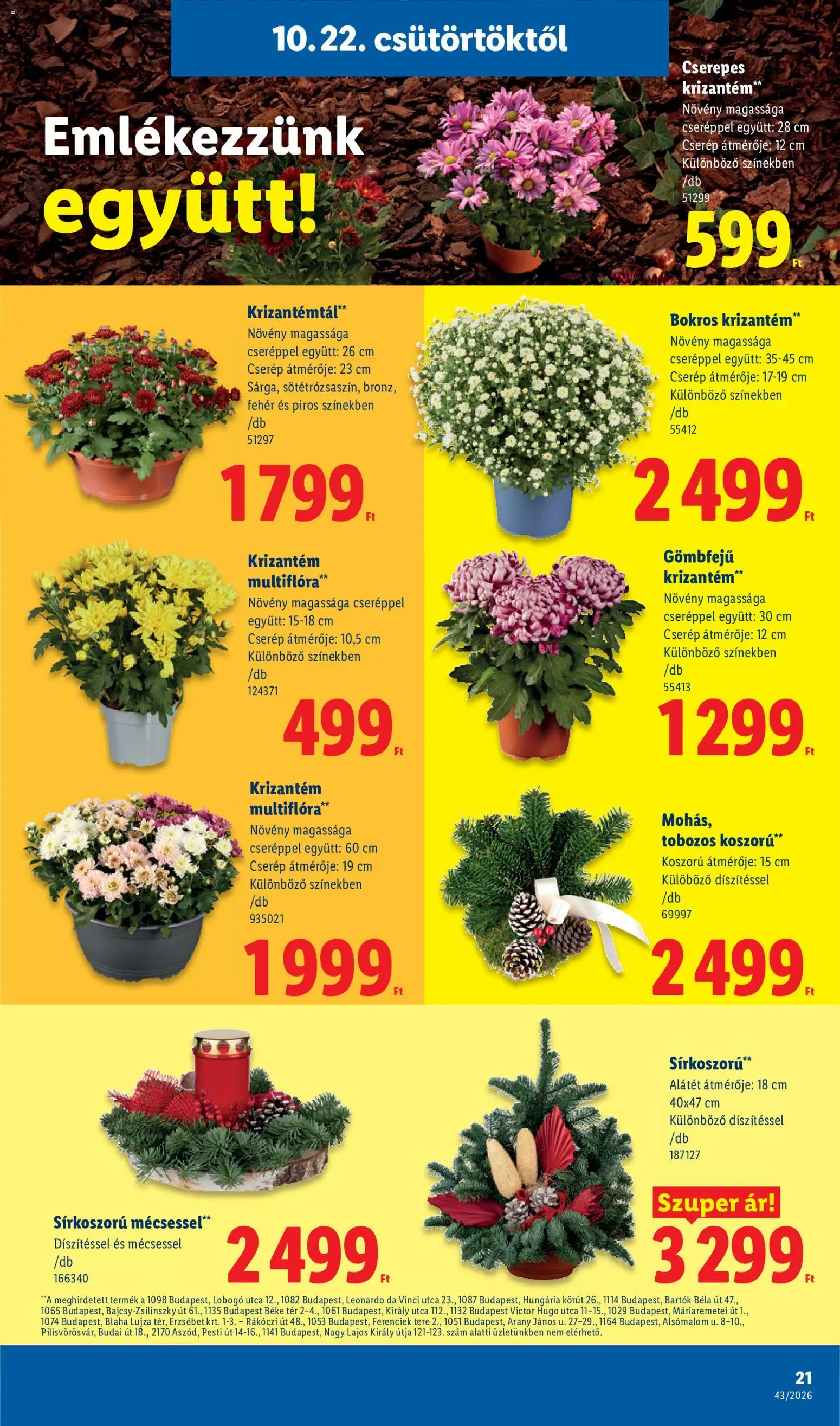 Lidl akciós ujság - amely érvényes a következő dátumtól: 2026.10.22. | Oldal: 21