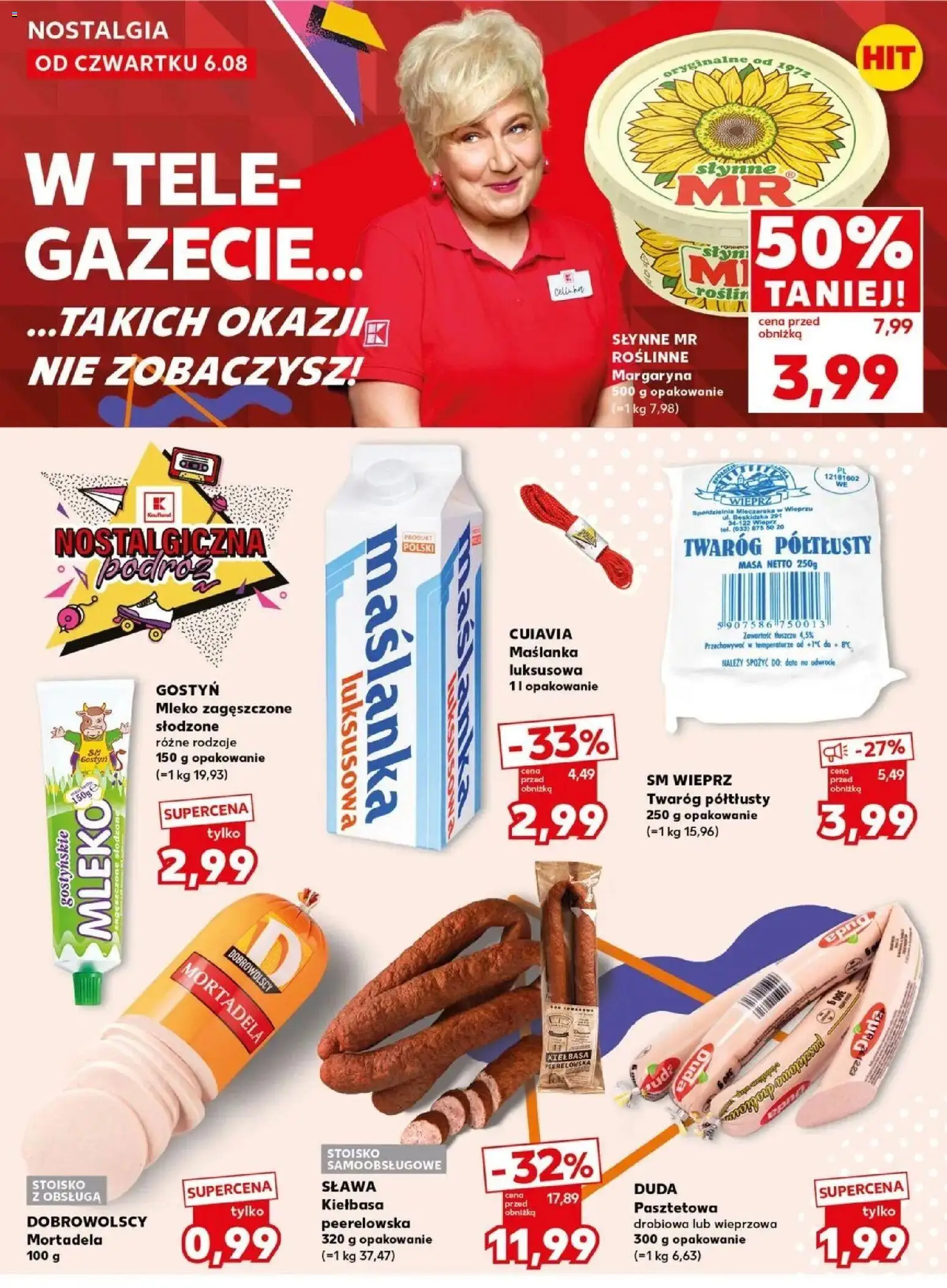 Kaufland gazetka - Super Sobota od 08.08.2026 | Strona: 14 | Produkty: Mleko zagęszczone słodzone, Twaróg półtłusty, Maślanka, Twaróg