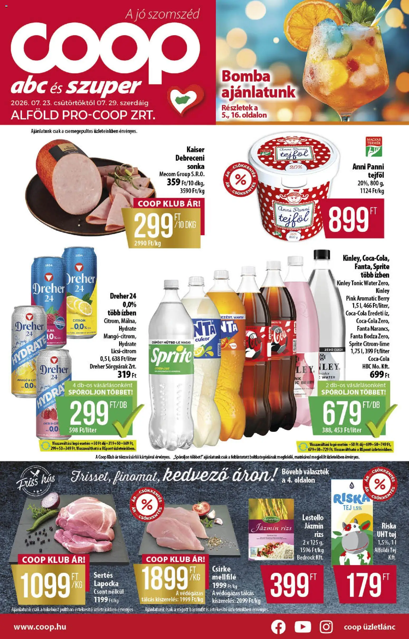 Akciós újság új COOP catalogue cover