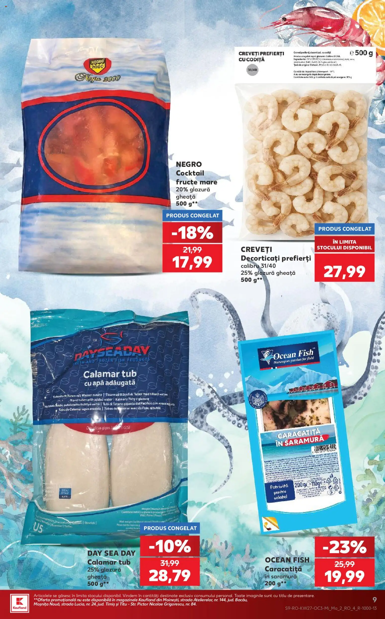 Noul catalog Kaufland – valabil de la 01.07.2026 | Pagină: 9 | Produse: Cocktail, Apă, Fructe