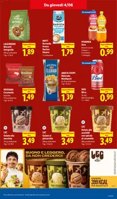 Anteprima del volantino Lidl volantino valido a partire dal 04.06.2026 | Pagina: 21 | Prodotti: Caramelle, Biscotti, Arachidi, Bottiglia