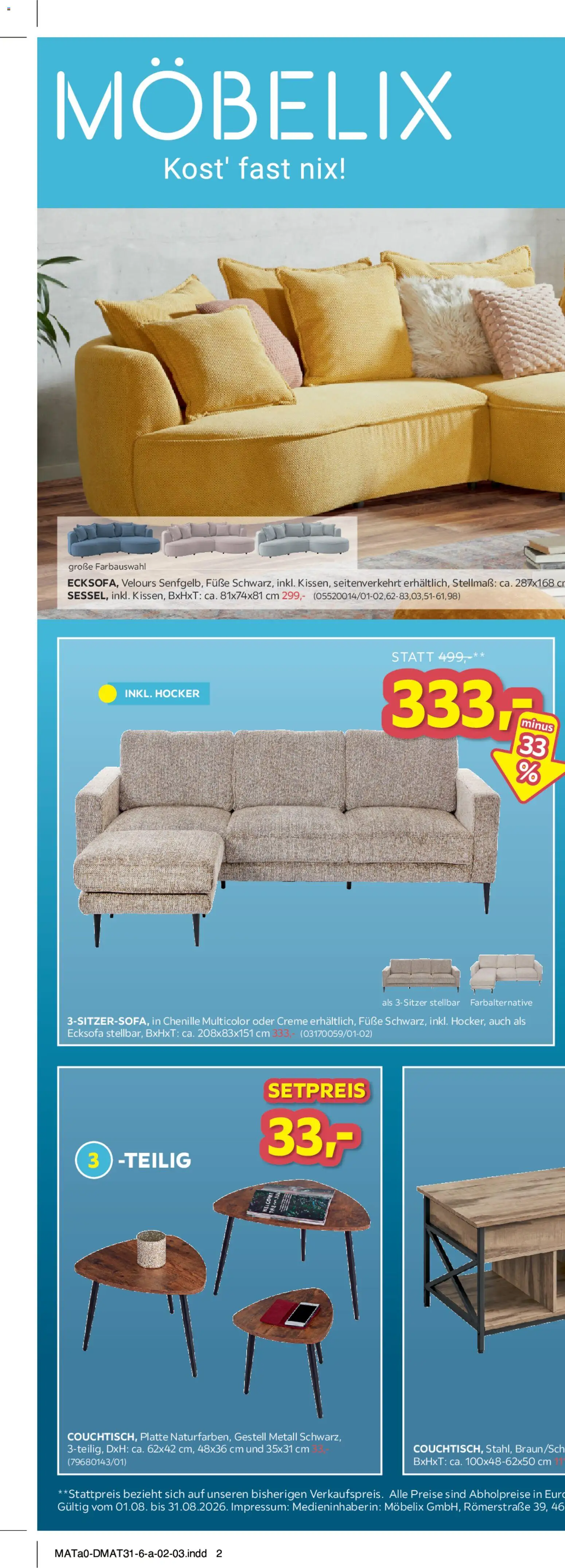 Möbelix Die Besten Online Deals gültig ab 01.08.2026 | Seite: 3 | Produkte: Lattenrost