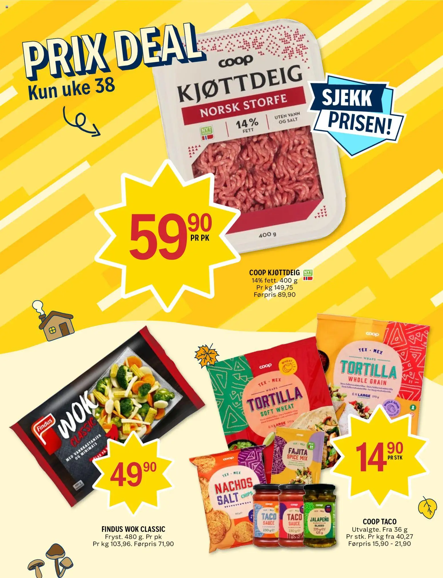 {H1} | Side: 3 | Produkter: Tex mex, Chips, Nachos, Kjøttdeig