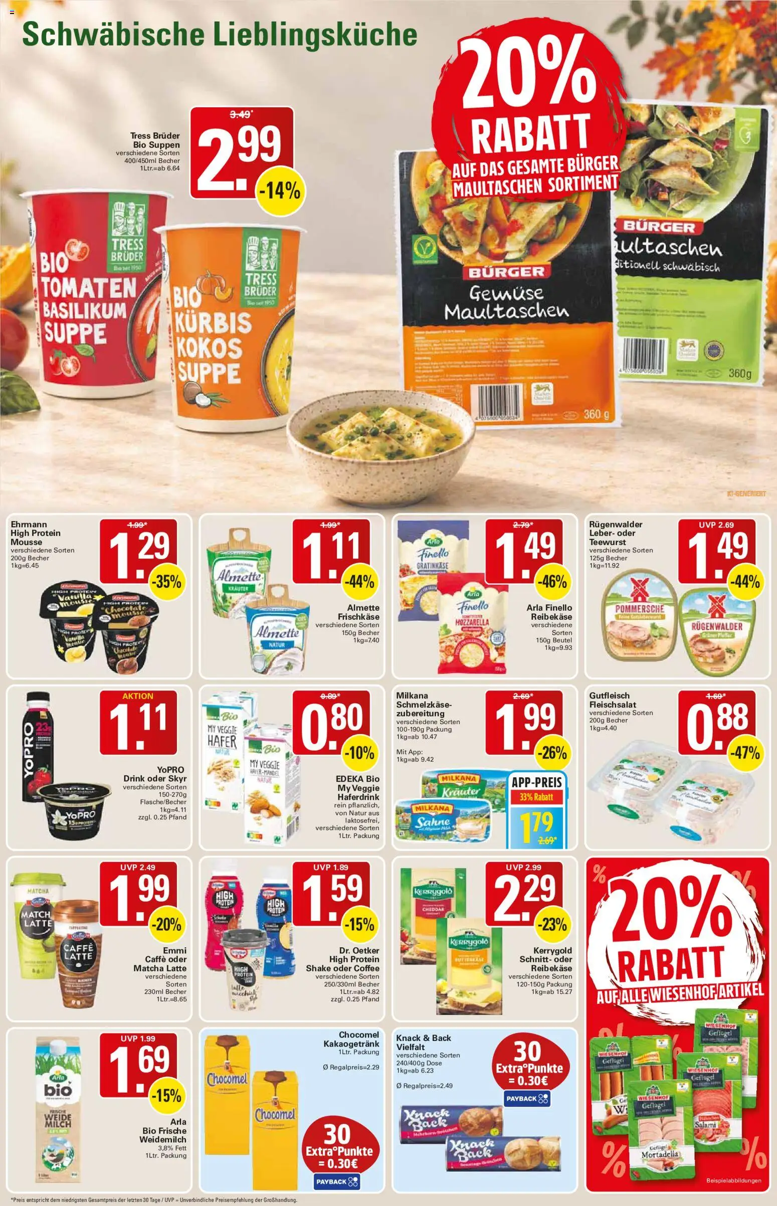 WEZ Prospekt – gültig ab 12.10.2026 | Seite: 8 | Produkte: Almette, Milkana, Gemüse, Maultaschen