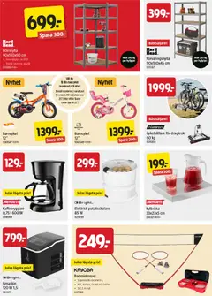 Jula erbjudanden - Förhandsvisning av reklamblad från butik Jula aktuell från 11.06.2026 | Sida: 6 | Produkter: Kaffebryggare, Cykel, Ismaskin