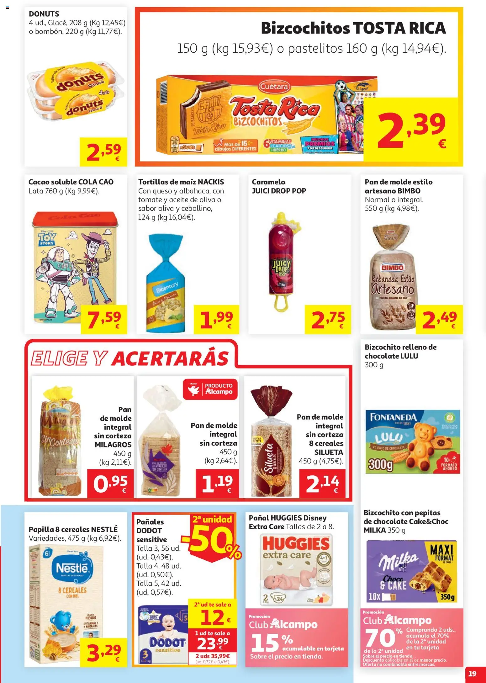 Alcampo HG Cat │ válido desde el 19.05.2026 | Página: 19 | Productos: Ψηφιακή κάμερα, Chocolate, Té, Cacao soluble
