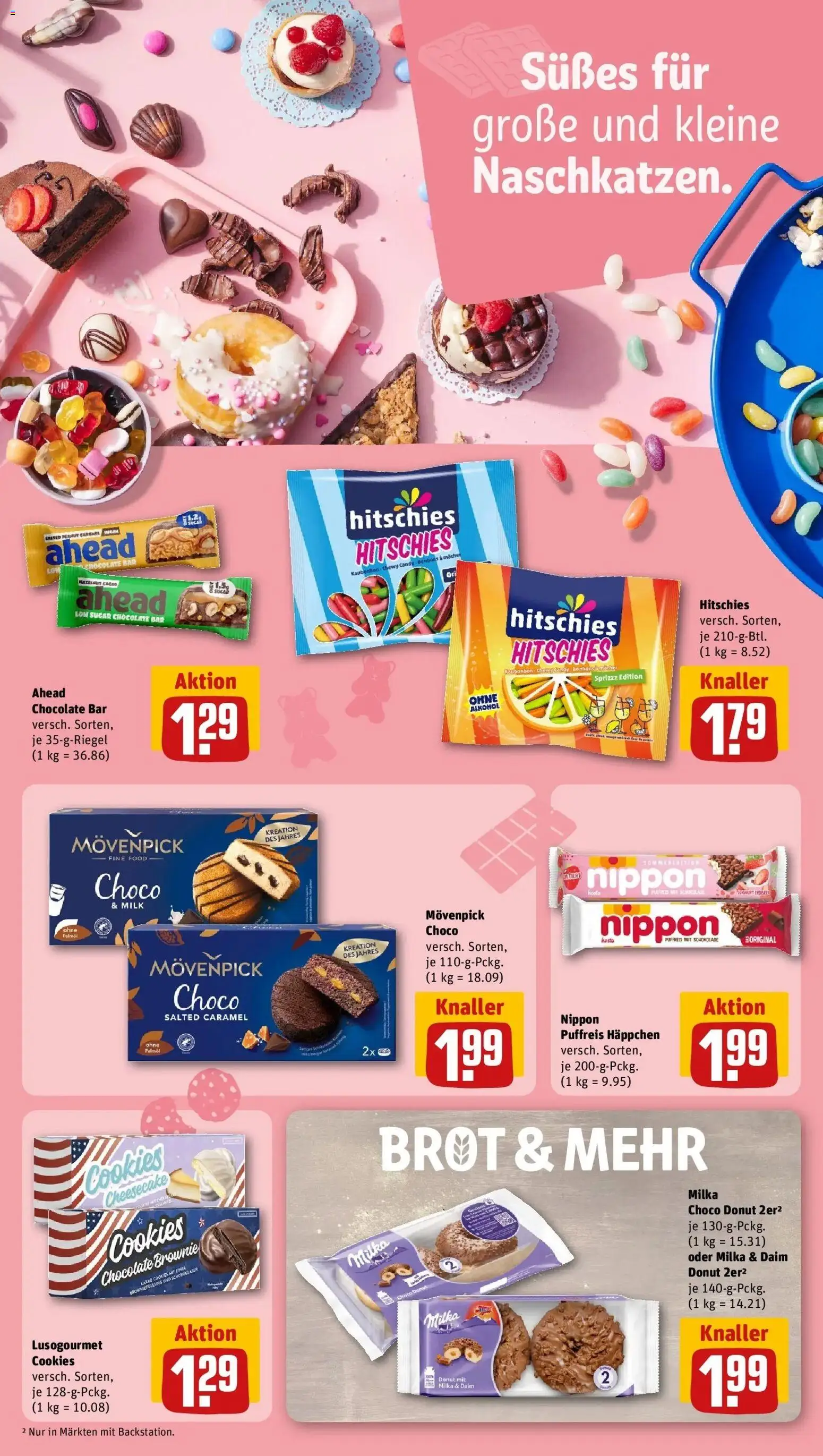 REWE Prospekt ab 03.08.2026 zum Blättern » Angebote | Seite: 16 | Produkte: Schokolade, Milka, Alkohol, Brot