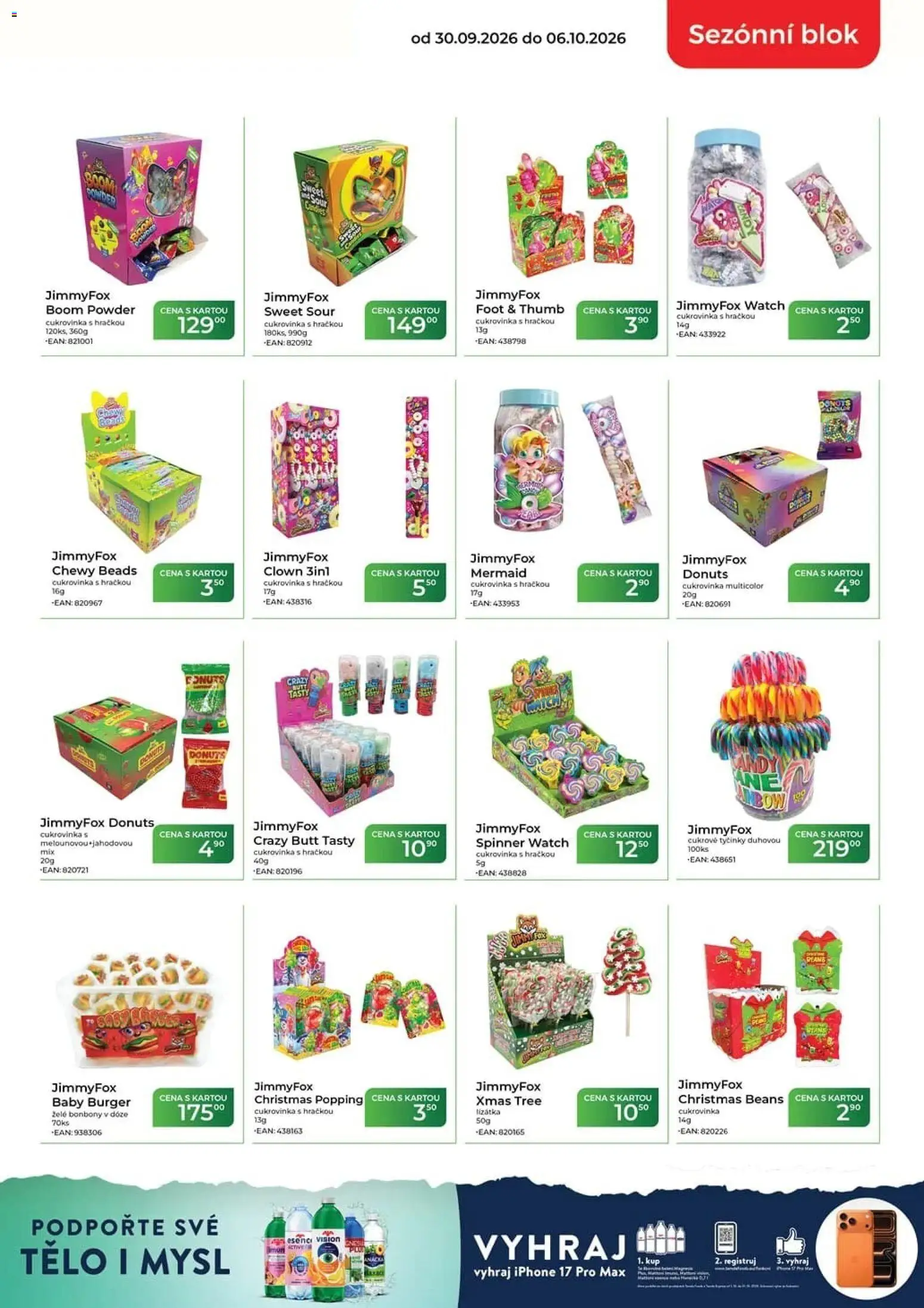 Tamda Foods leták od 30.09.2026 | Strana: 3 | Produkty: Tyčinky, Blok, Lízátka, Želé bonbóny