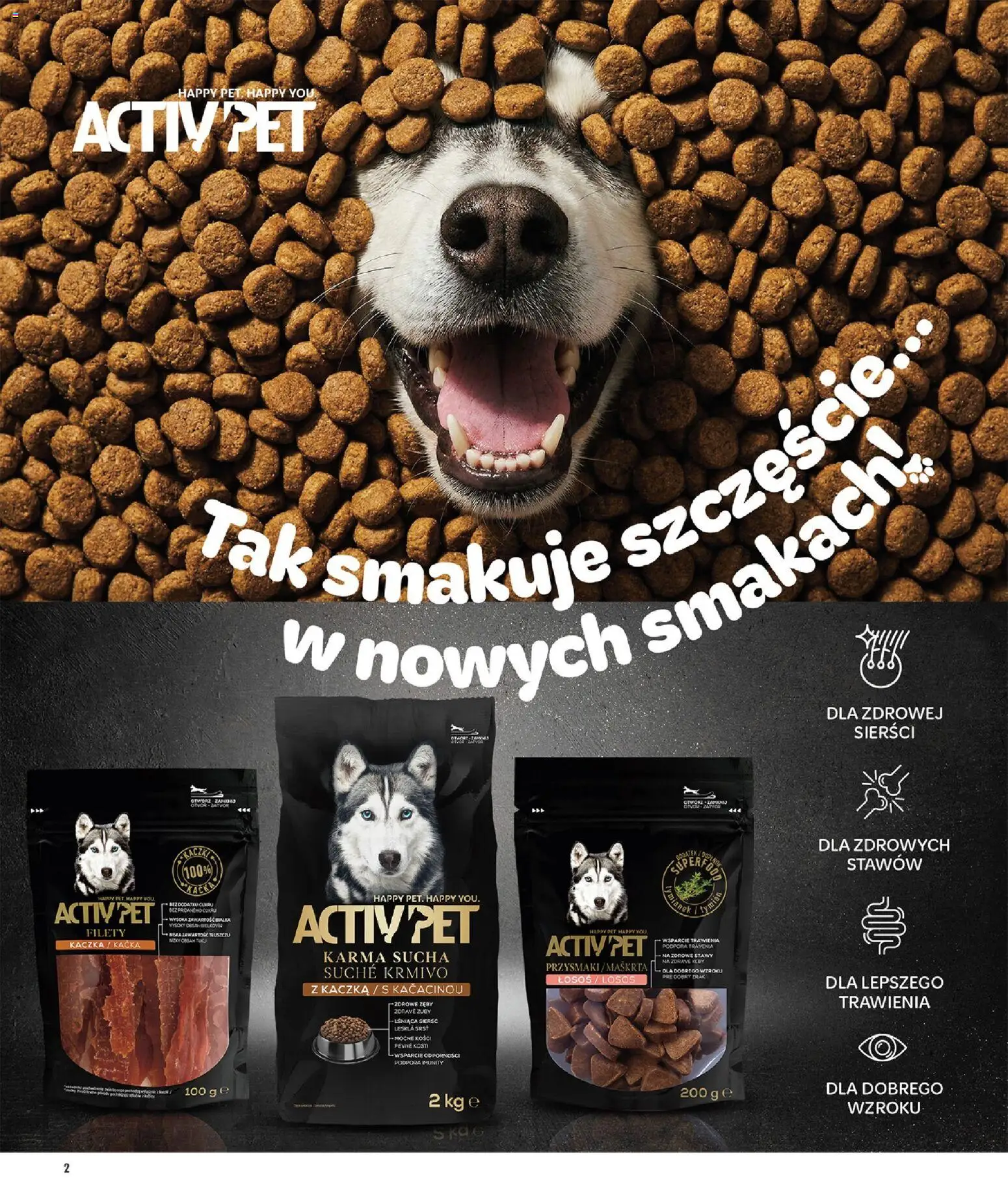 Biedronka gazetka - Blisko pupila od 21.05.2026 | Strona: 2 | Produkty: Kaczka, Łosoś, Activ pet karma