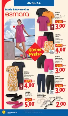 ESMARA [1] Kleid, Aus reiner Baumwolle ab 02.07.2026 gültig | Seite: 16 | Produkte: Leggings, Ballerinas, Kleid, Radlerhose