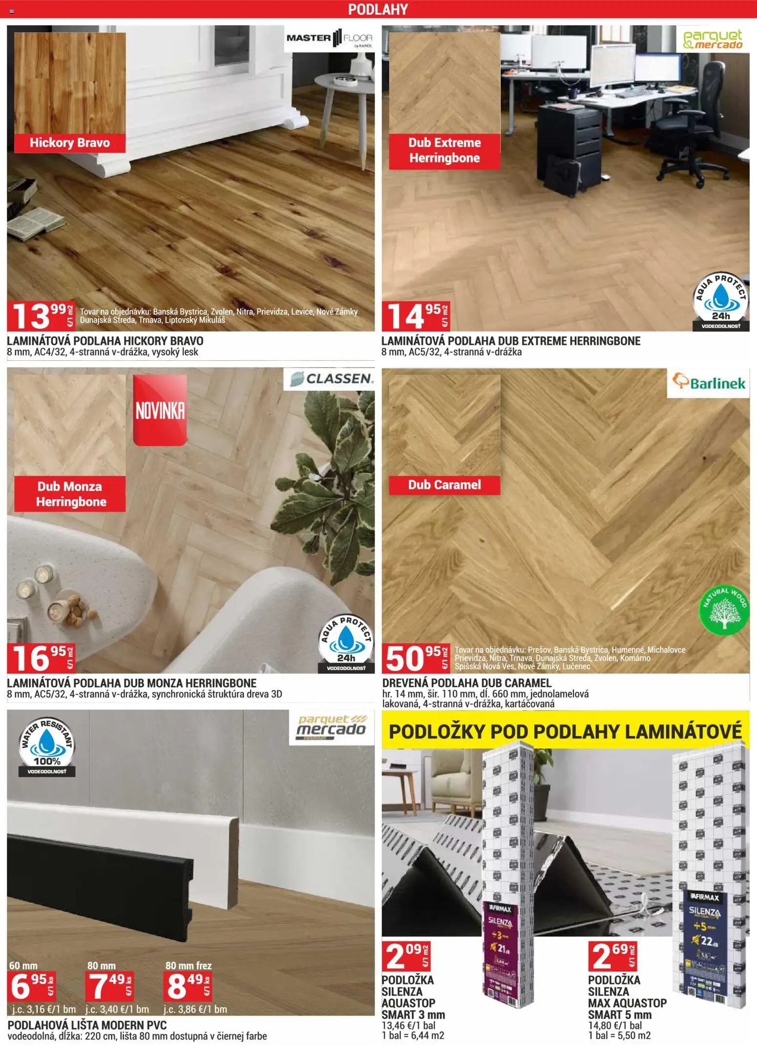 Nové Merkury Market akcie – leták je platný od 01.09.2026 | Strana: 7 | Produkty: Podlaha, Laminátová podlaha