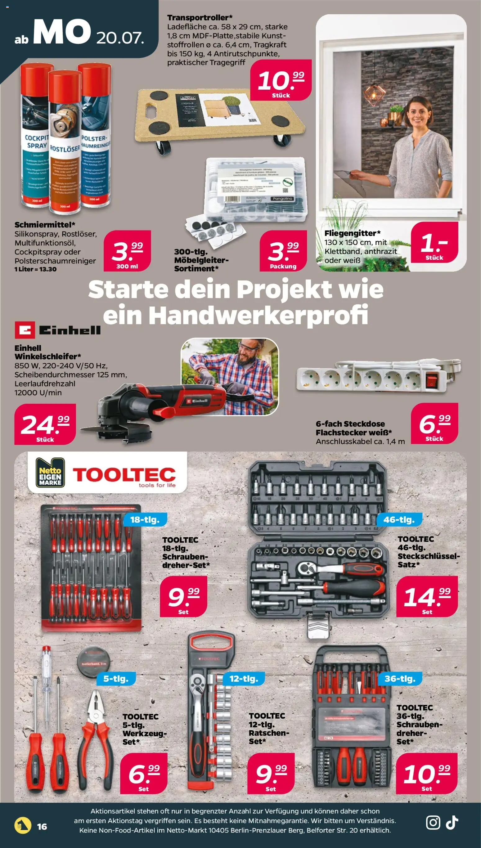 Netto Prospekt – gültig ab 20.07.2026 | Seite: 18 | Produkte: Steckdose