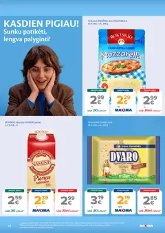 MAXIMA leidinys galioja nuo 2026.10.20 | Puslapis: 14 | Prekių: Pienas, Sūris, Tarkuotas sūris