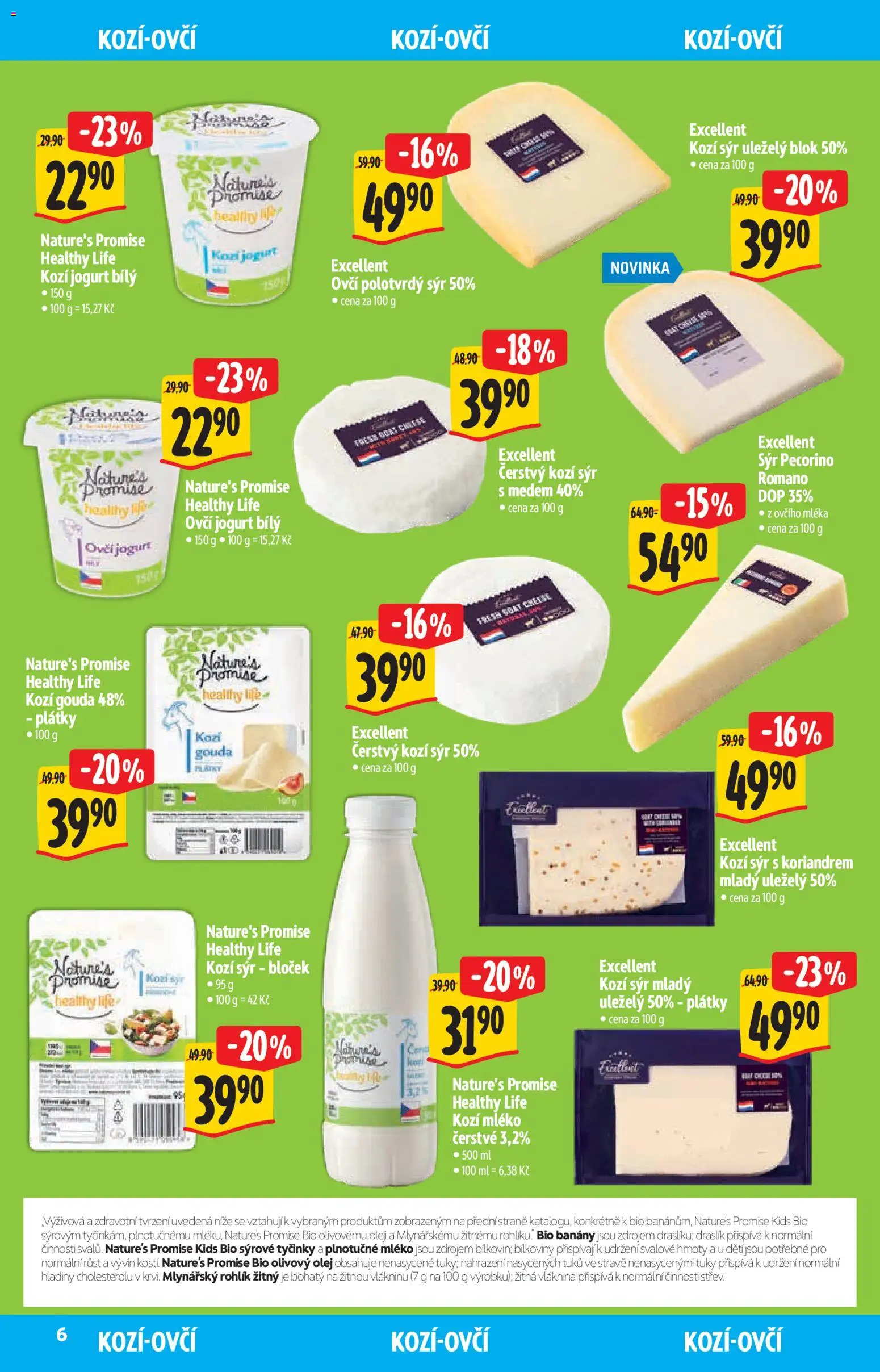 Albert katalog - Hypermarket - Bio od 02.09.2026 | Strana: 6 | Produkty: Sýr, Olej, Pecorino, Ovčí jogurt