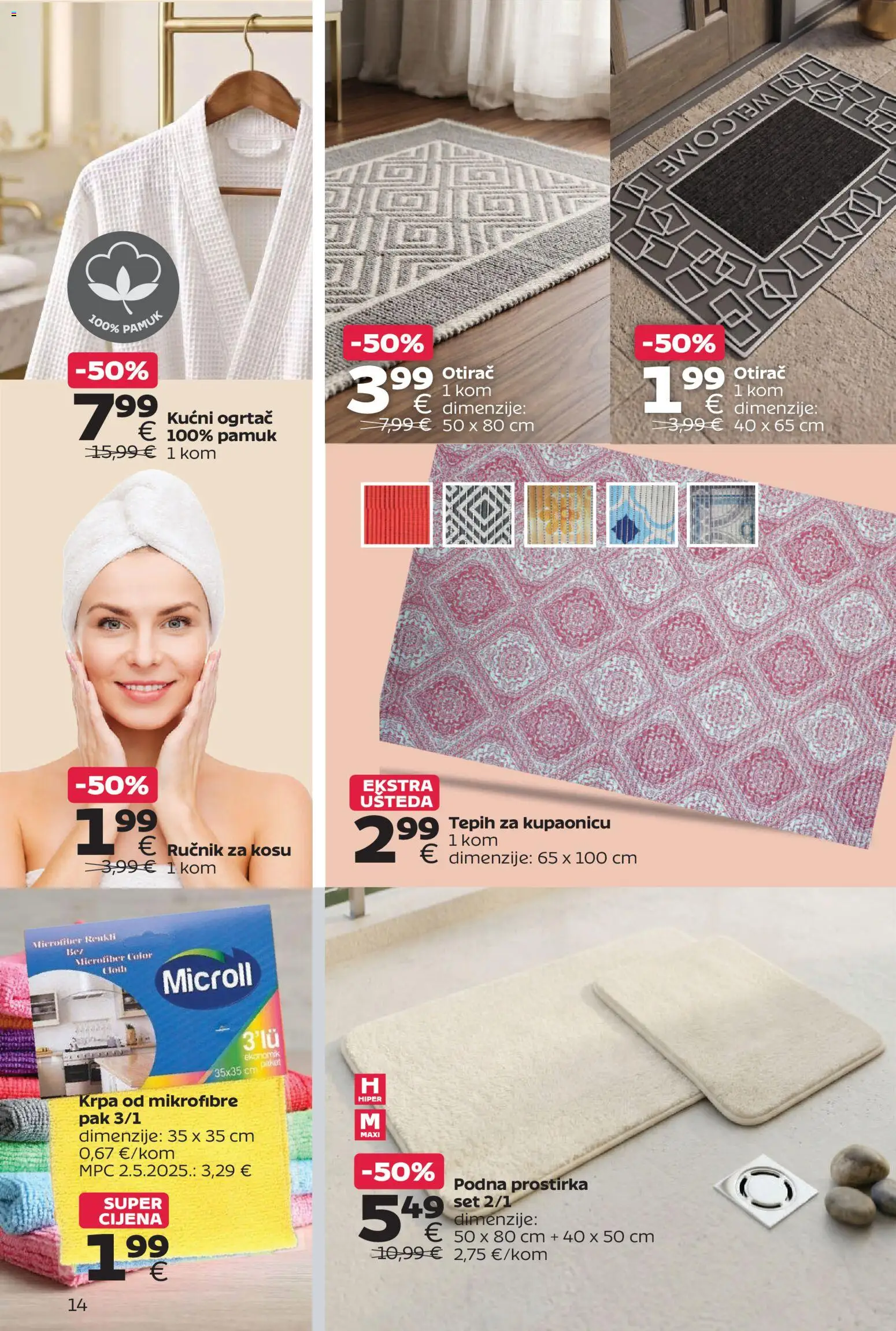 Tommy katalog | vrijedi od 12.10.2026 | Stranica: 14 | Proizvodi: Tepih, Otirač, Ručnik, Kućni ogrtač