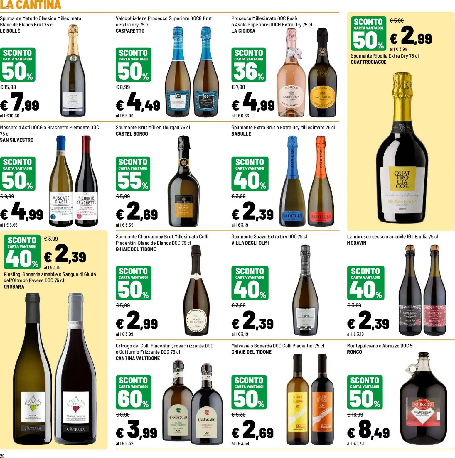Volantino Iper del 19/08/2026 | Pagina: 28 | Prodotti: Prosecco, Spumante, Lambrusco