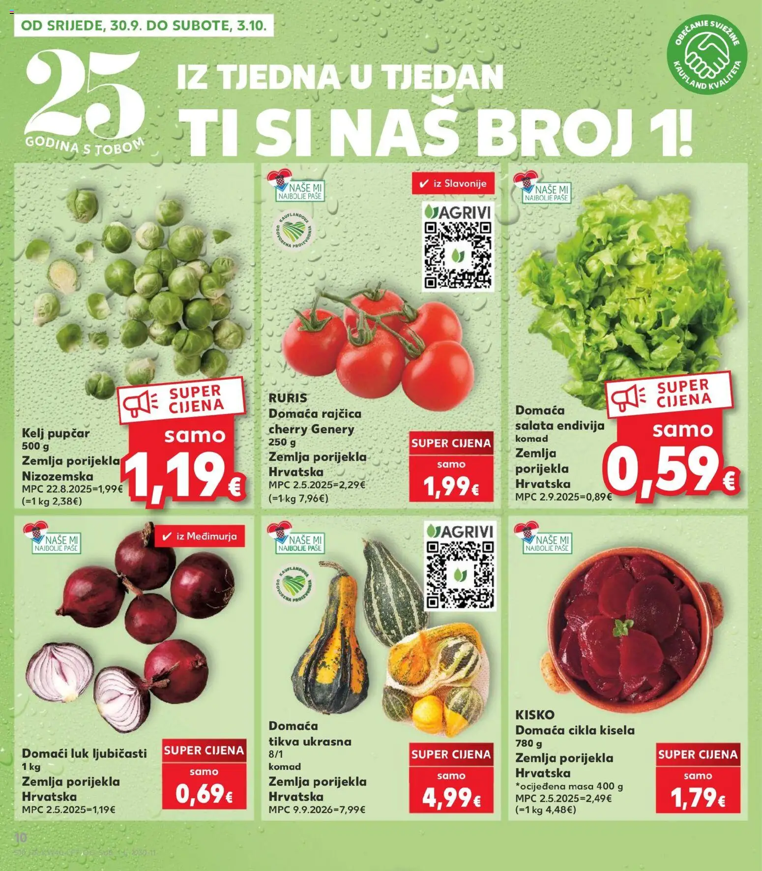 Kaufland katalog | vrijedi od 30.09.2026 | Stranica: 10 | Proizvodi: Kelj, Zemlja, Salata, Rajčica