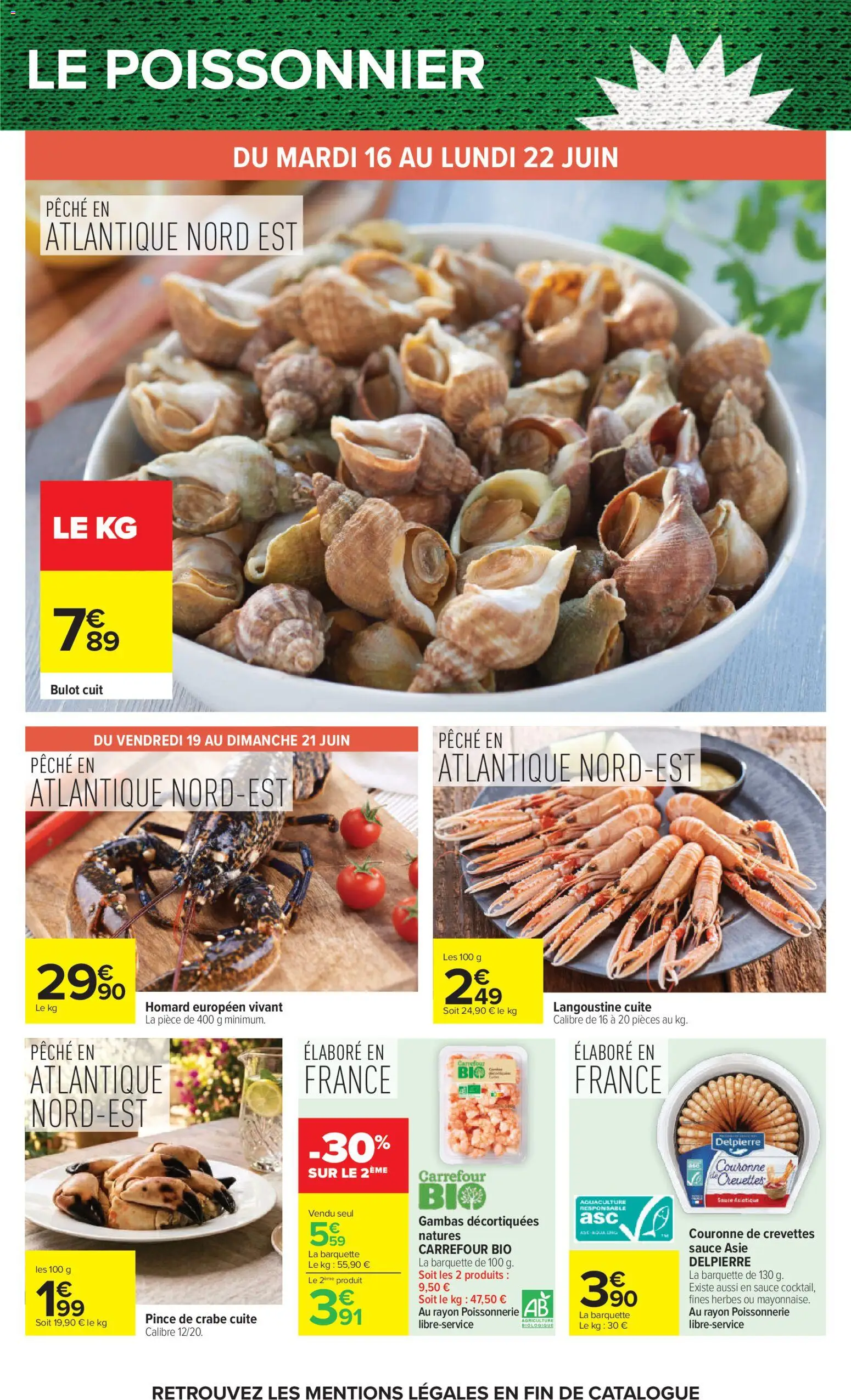{H1} | Page: 29 | Produits: Poissonnerie, Crevettes, Homard, Crabe