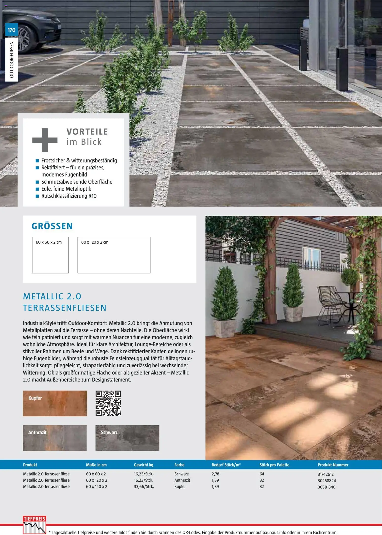 Bauhaus Gartenbaumaterialien gültig ab 01.04.2026 | Seite: 170 | Produkte: Gewicht
