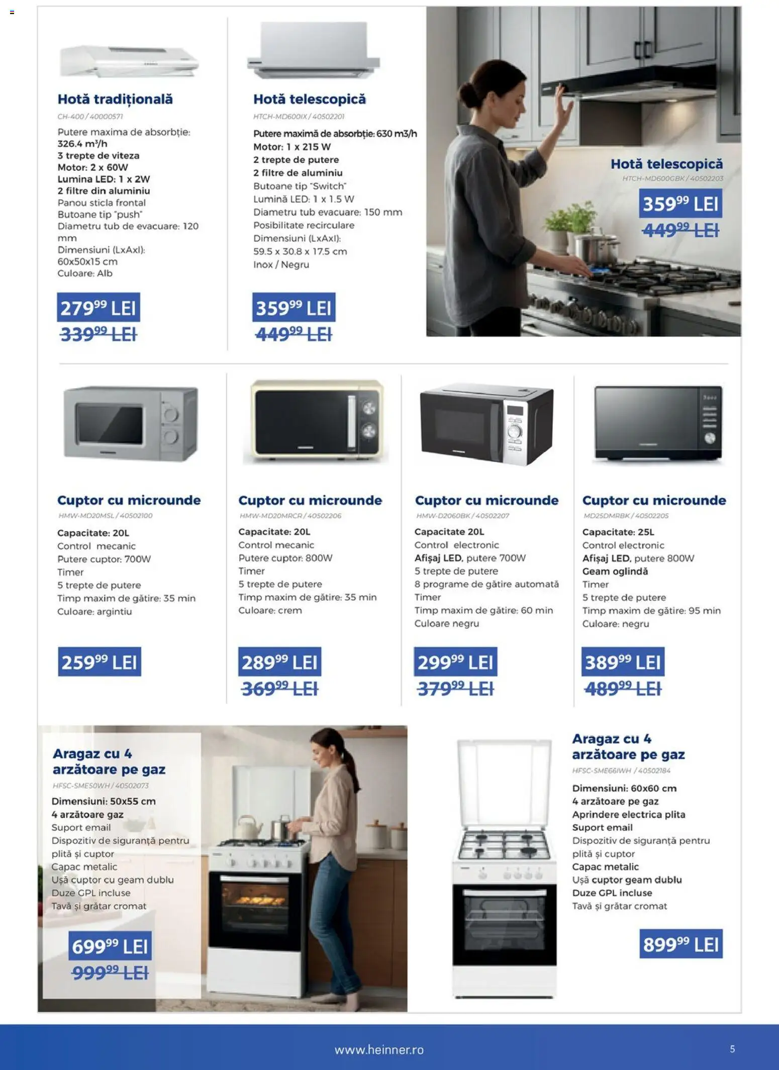 Noul catalog Carrefour – valabil de la 13.03.2026 | Pagină: 5 | Produse: Hotă, Cuptor Cu Microunde, Babak, Oglindă