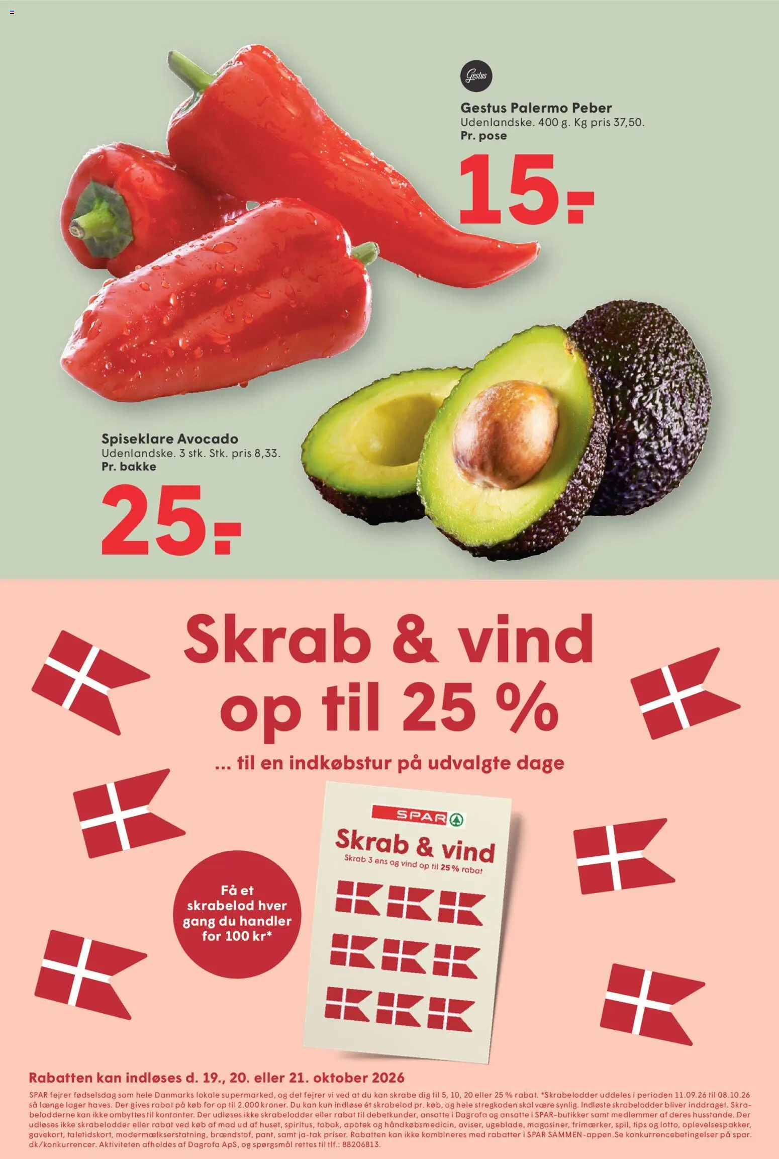 Spar tilbudsavis – gyldig fra 18/09/2026 | Side: 5 | Produkter: Avocado, Peber, Søm