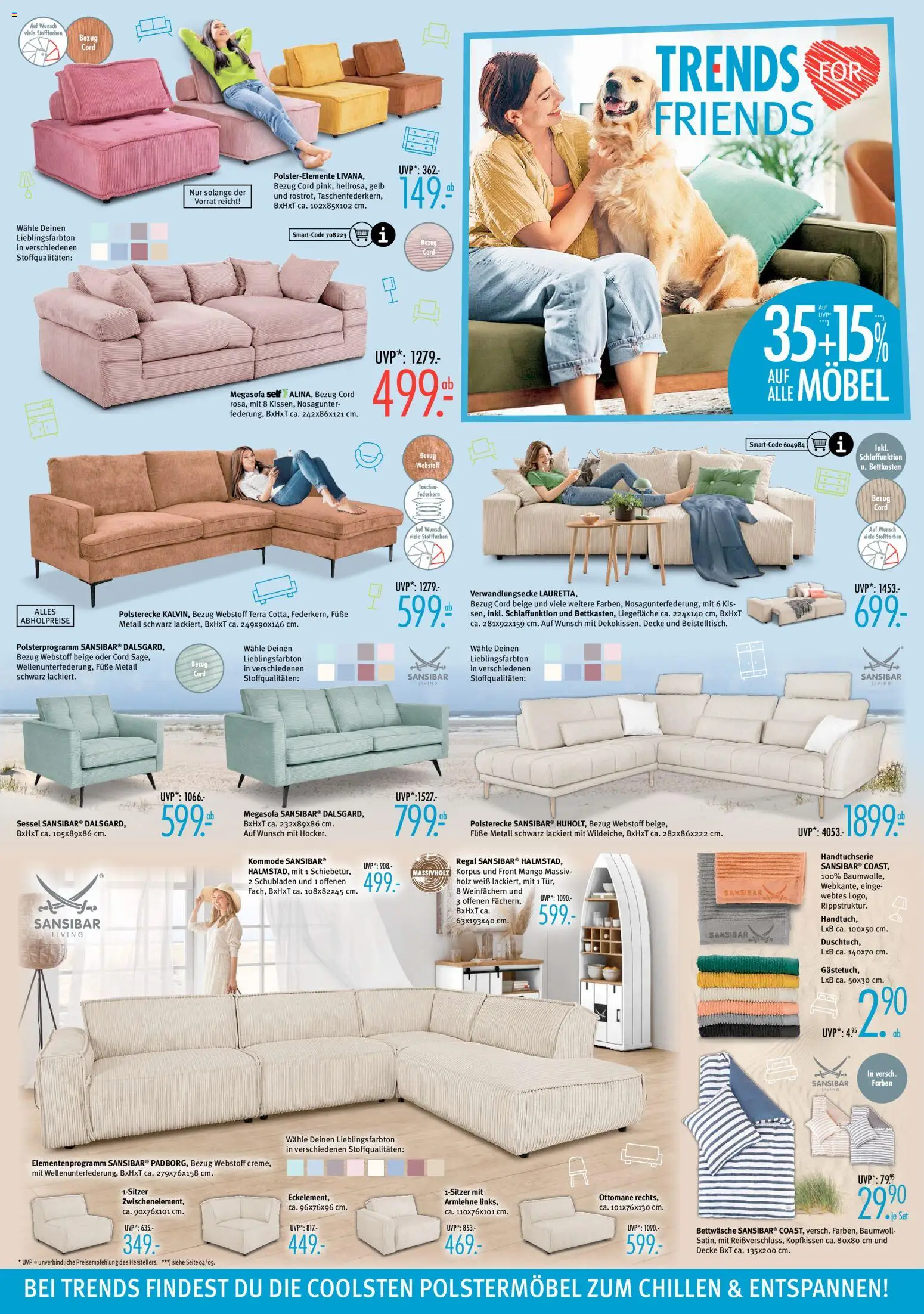 Trends Prospekt 	 – gültig ab 02.05.2026 | Seite: 2 | Produkte: Decke, Kommode, Sessel, Regal