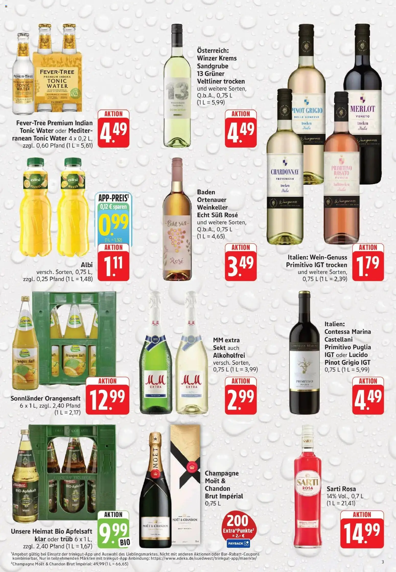 Trinkgut Prospekt Rüsselsheim (ab 19.10.2026) » Angebote online | Seite: 3 | Produkte: Sekt, Merlot, Orangensaft, Apfelsaft