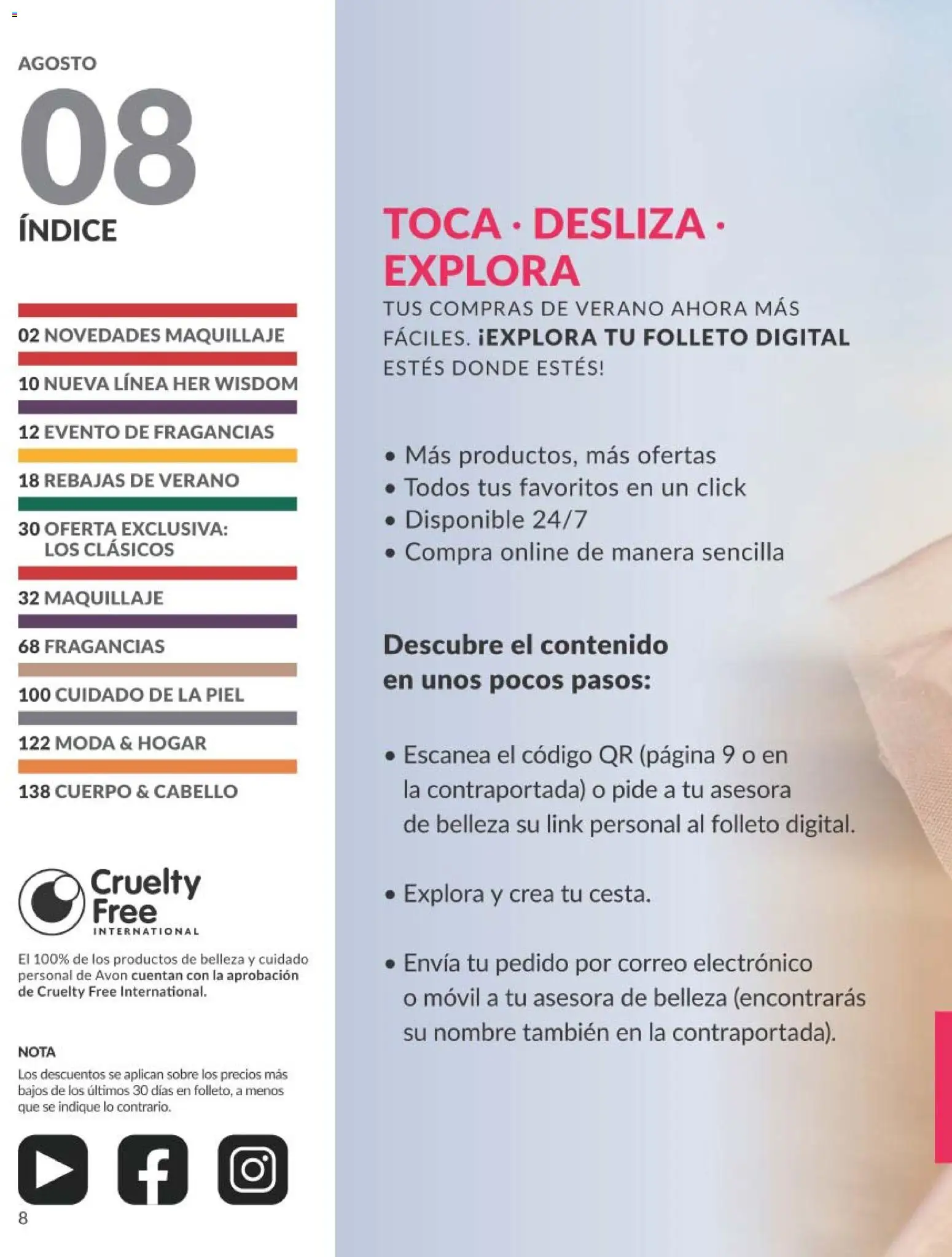 Catálogo AVON campaña 8 │ válido desde el 01/08/2026 | Página: 8 | Productos: Maquillaje