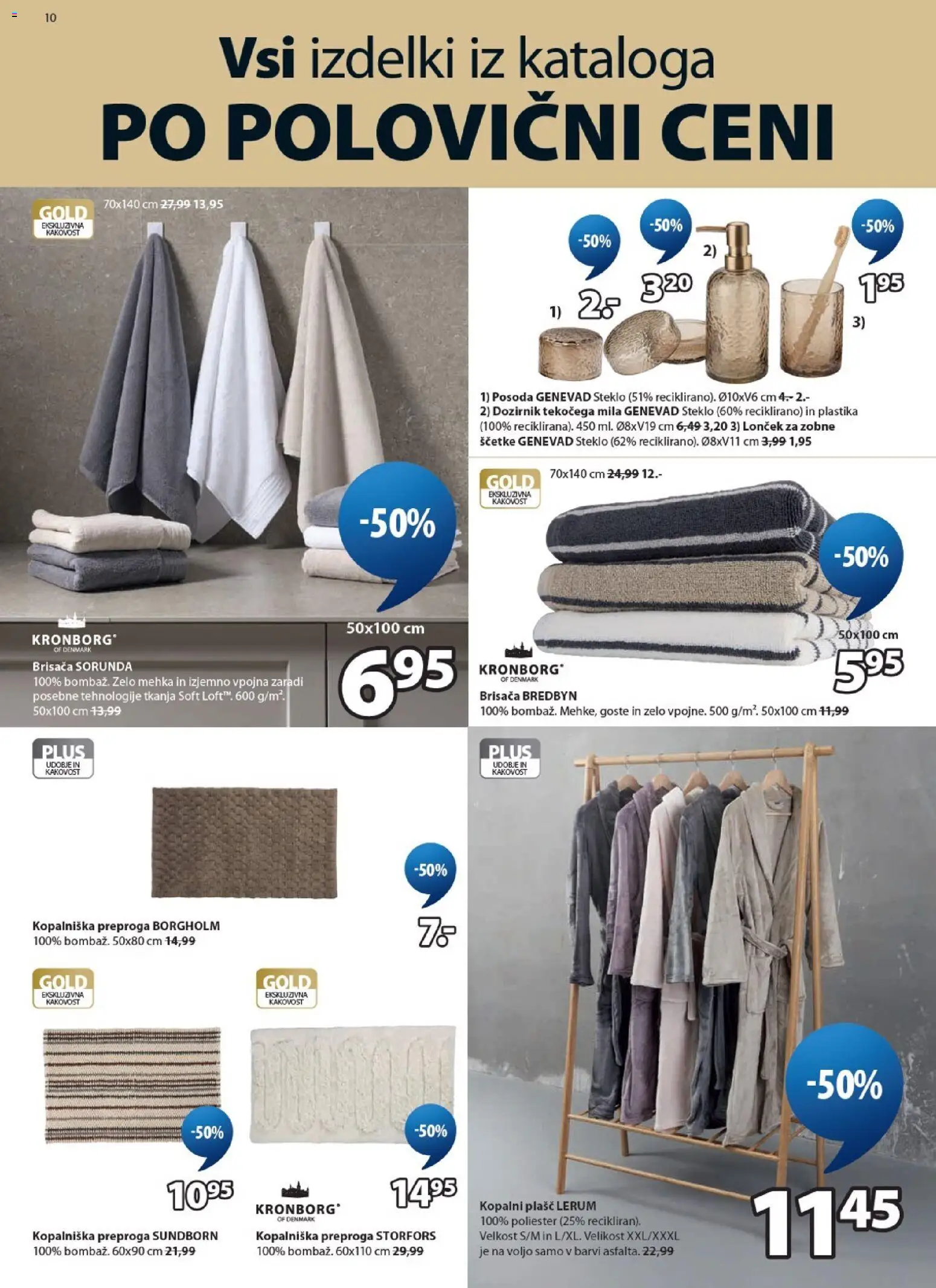 Novi JYSK katalog ponudbe – veljaven od 05.08.2026 | Stran: 10 | Izdelki: Brisača, Preproga, Plasc, Kopalni plasc