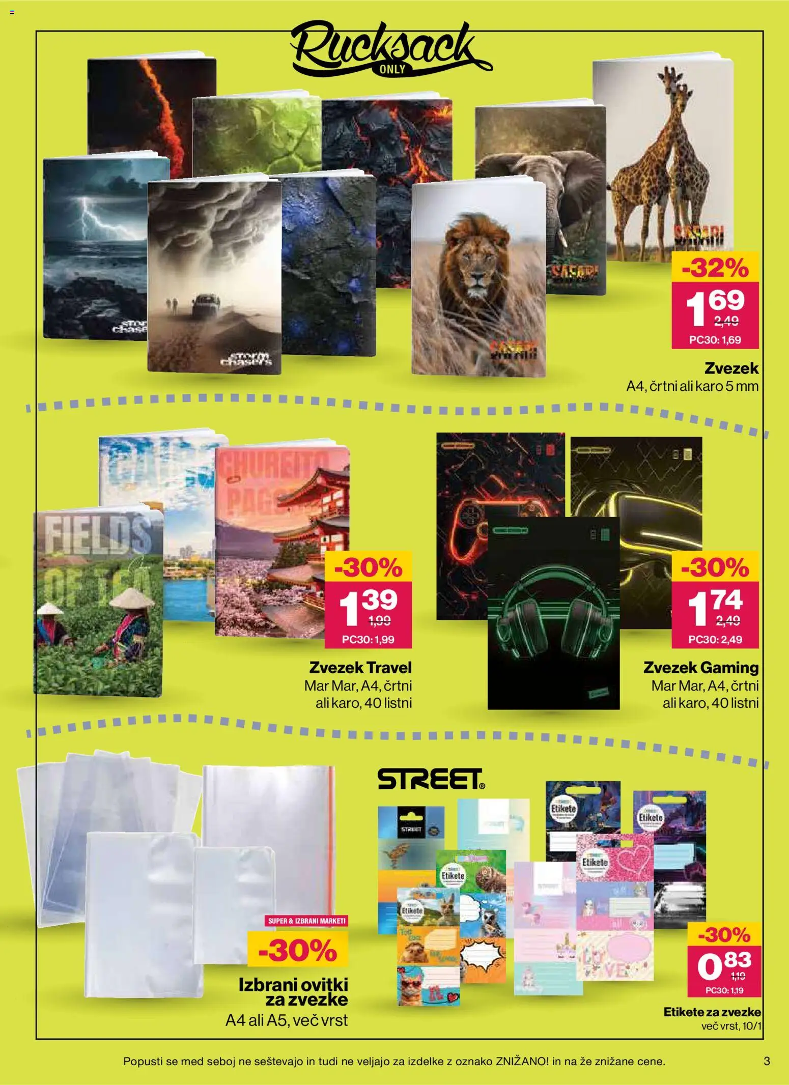 Novi Mercator katalog ponudbe – veljaven od 26.08.2026 | Stran: 3 | Izdelki: Med, Zvezek