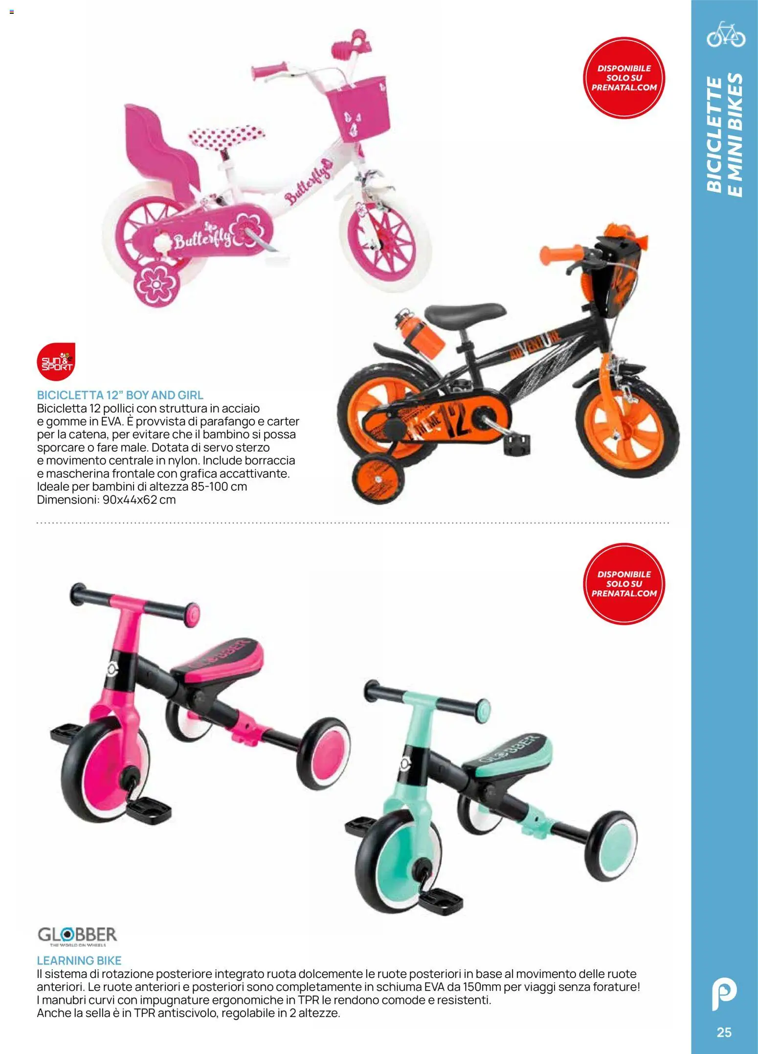 Volantino Prenatal del 28/04/2026 | Pagina: 25 | Prodotti: Bicicletta, Borraccia