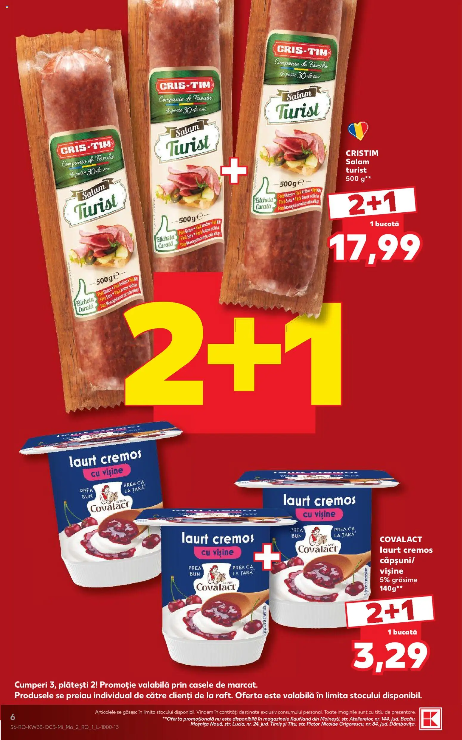 Noul catalog Kaufland – valabil de la 12.08.2026 | Pagină: 6 | Produse: Salam, Pește