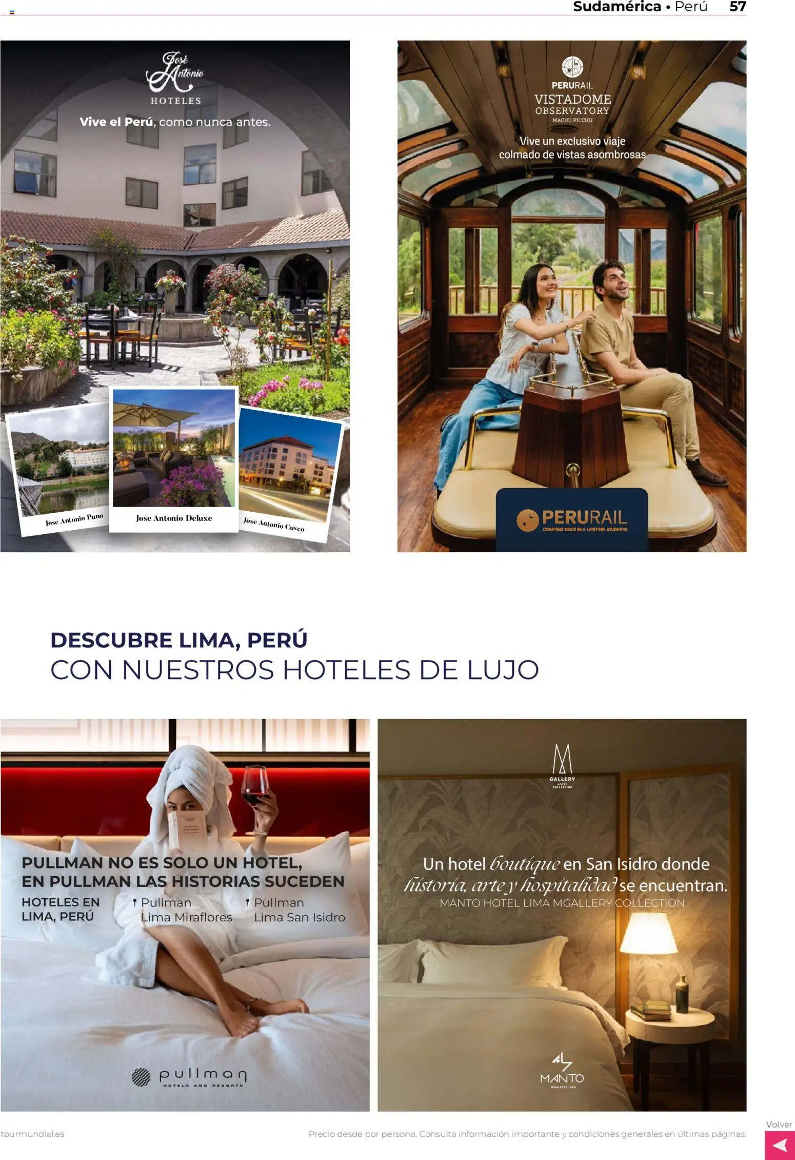 Viajes El Corte Inglés Centroamérica y Sudamérica │ válido desde el 01/01/2026 | Página: 56 | Productos: Lima