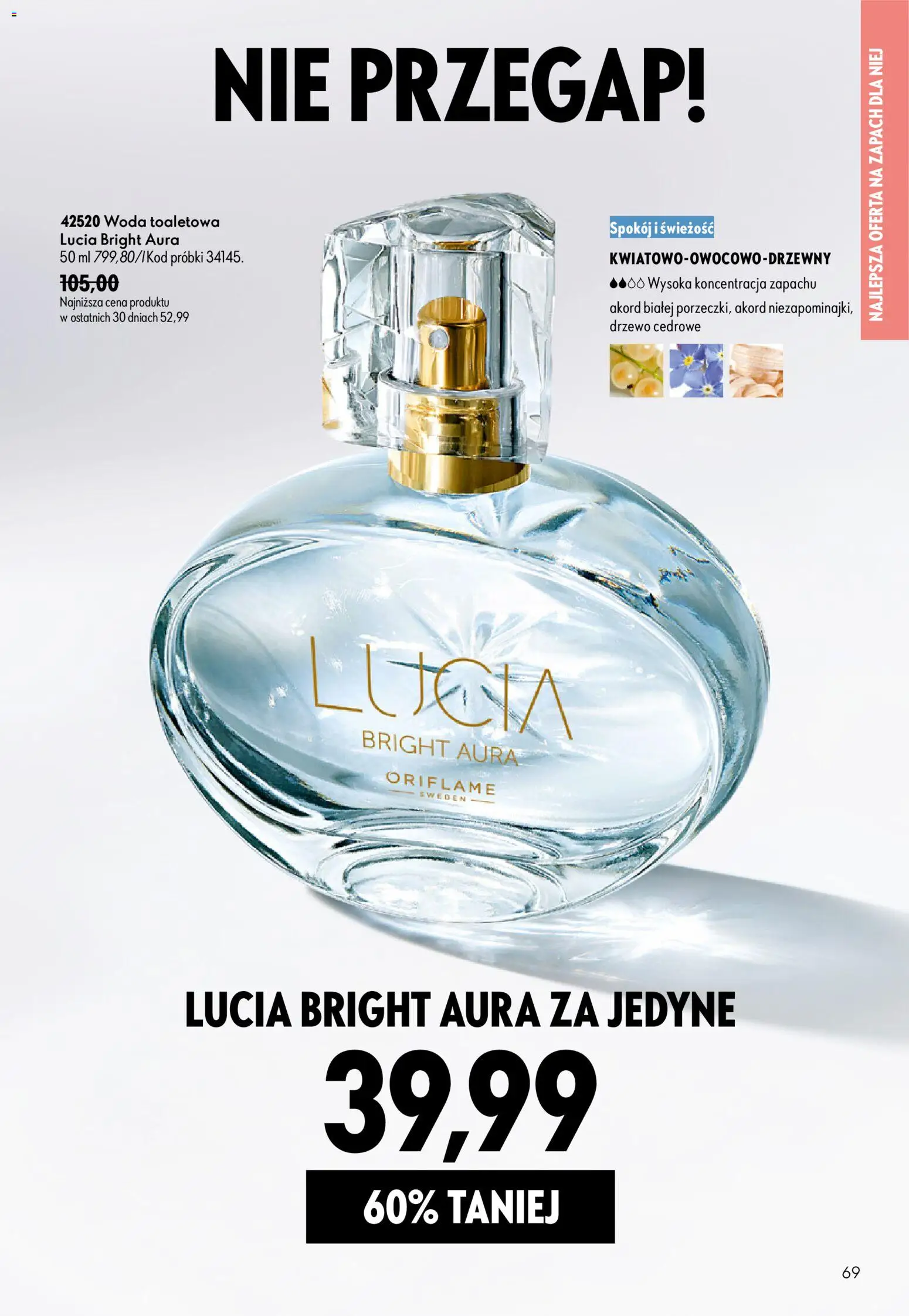 Oriflame Katalog 11 2026 od 29.07.2026 | Strona: 69 | Produkty: Zapach, Woda toaletowa, Woda