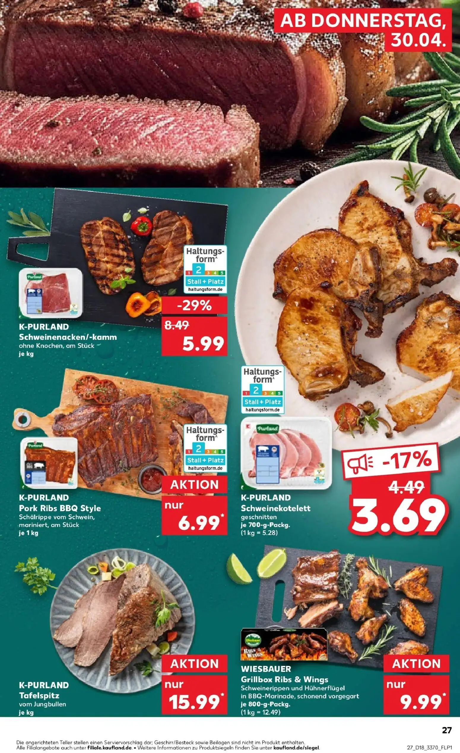 Prospekt Kaufland ab 30.04.2026 » Angebote Online zum Blättern | Seite: 27 | Produkte: Tafelspitz