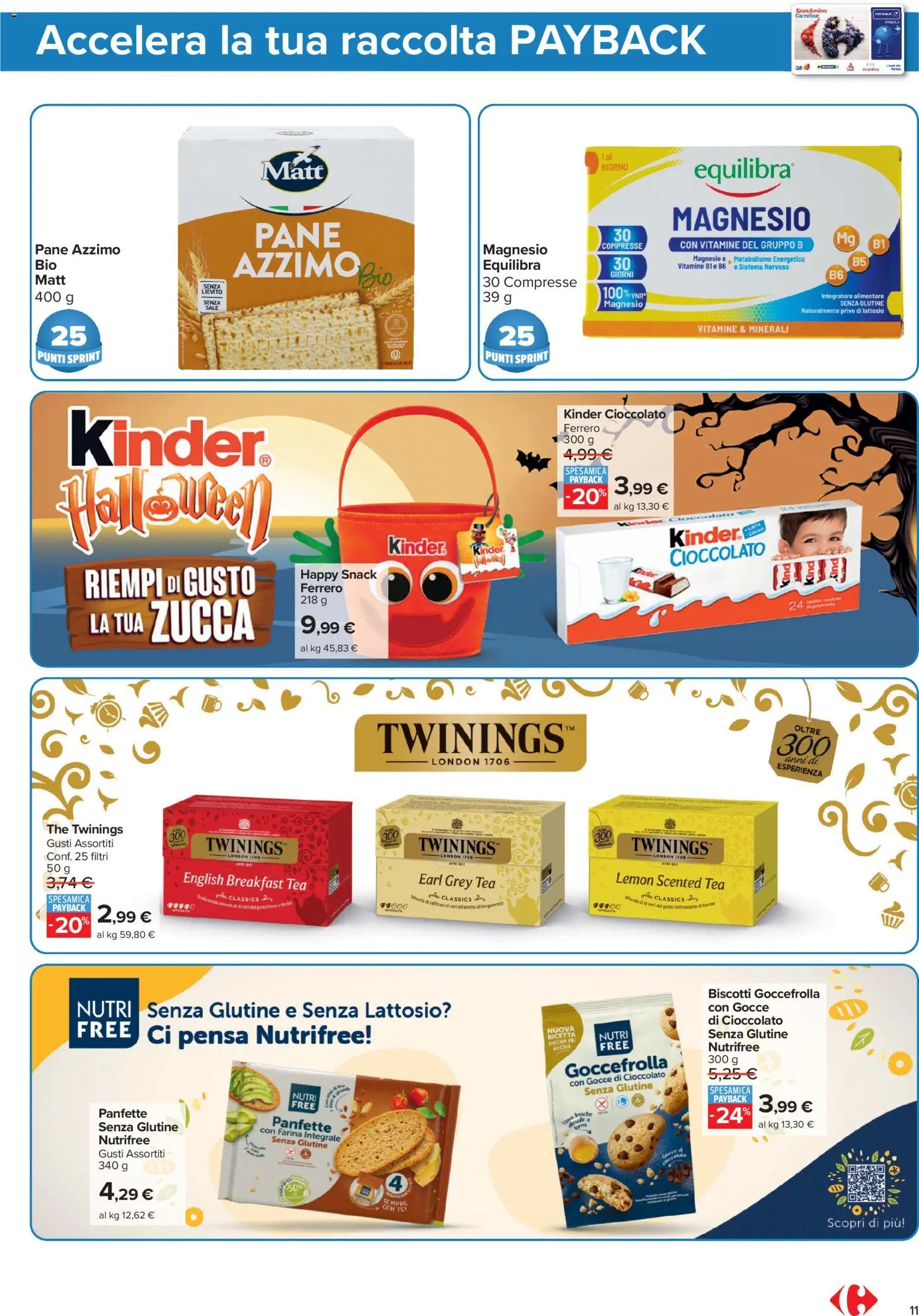 Volantino Carrefour del 23/10/2026 | Pagina: 11 | Prodotti: Senza glutine, Uova, Limone, Farina