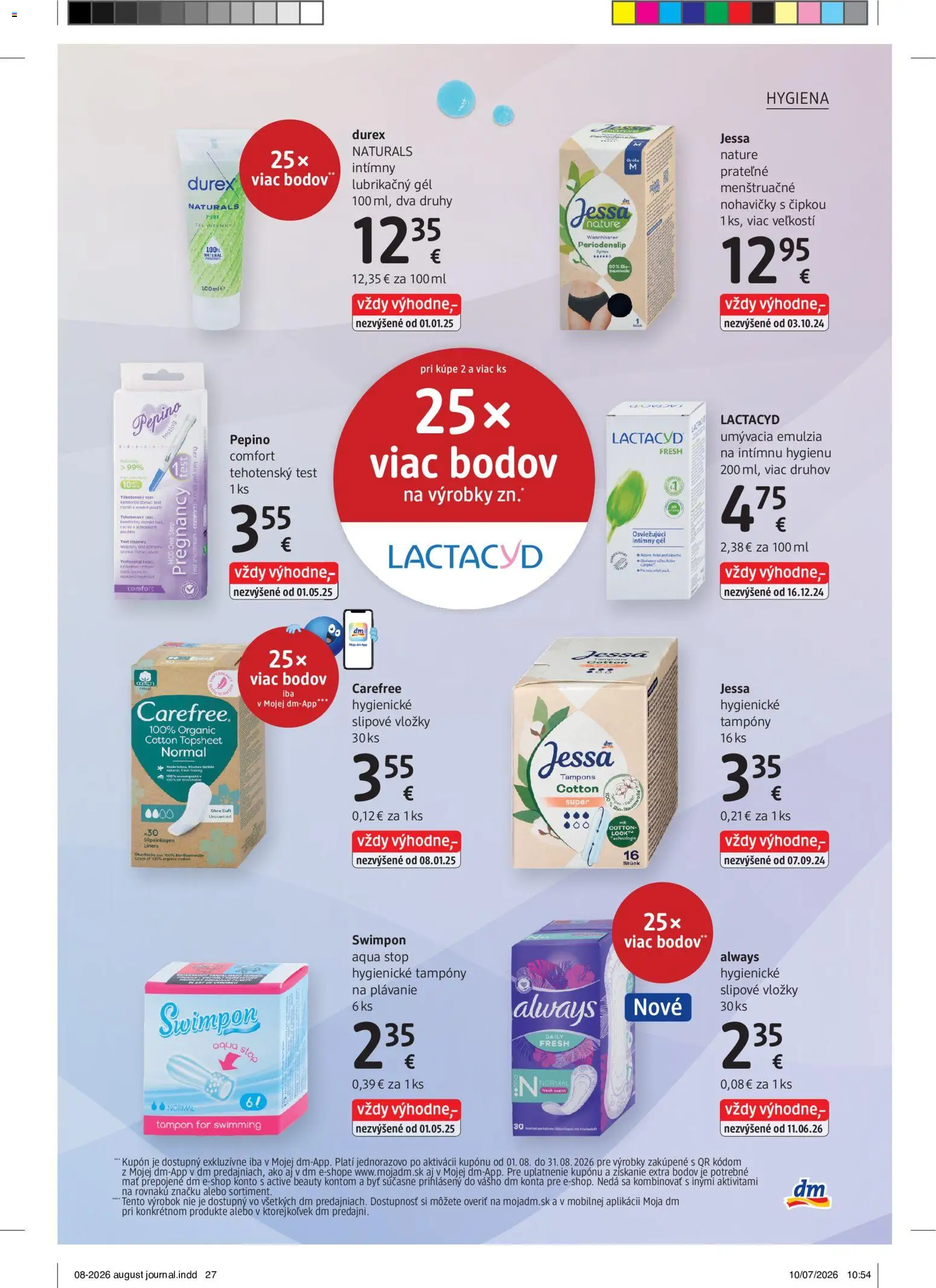 Nové dm drogerie akcie – leták je platný od 01.08.2026 | Strana: 27