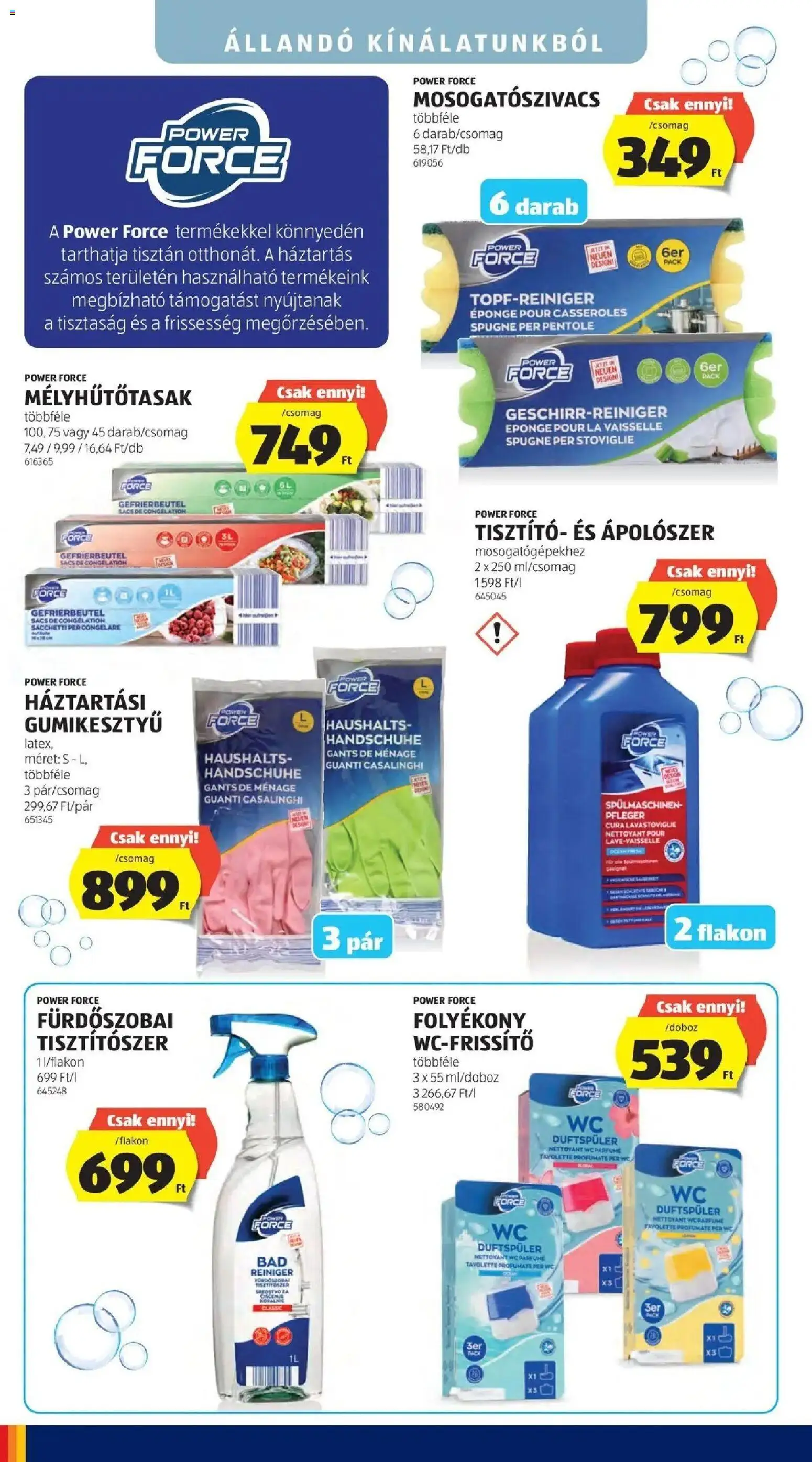 Aldi aktuális akciós újság - 2026.09.19. -tól/töl > akció, lapozható szórólap 🛍️ | Oldal: 16 | Termékek: Tisztító, WC, Gumikesztyű, Tisztítószer