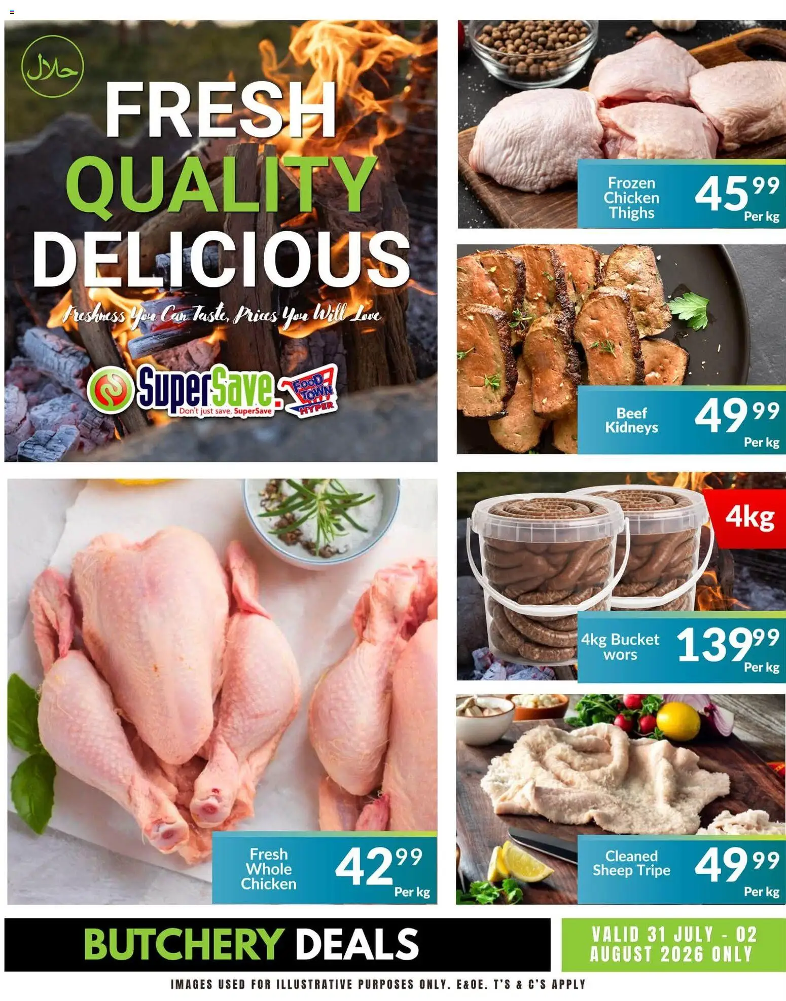 New Super Save catalogue – valid from 31/07/2026 | Page: 2 | Products: Chicken, Beef