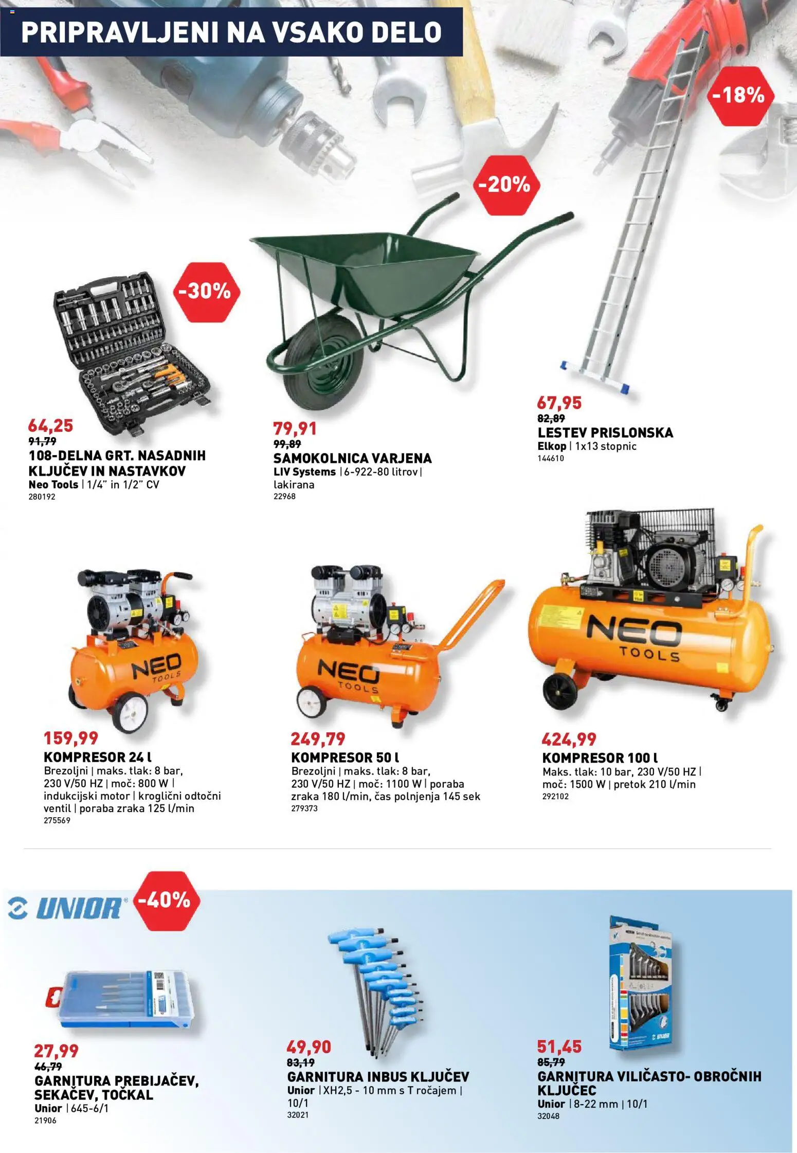 Novi Inpos katalog ponudbe – veljaven od 08.10.2026 | Stran: 23 | Izdelki: Ventil, Samokolnica