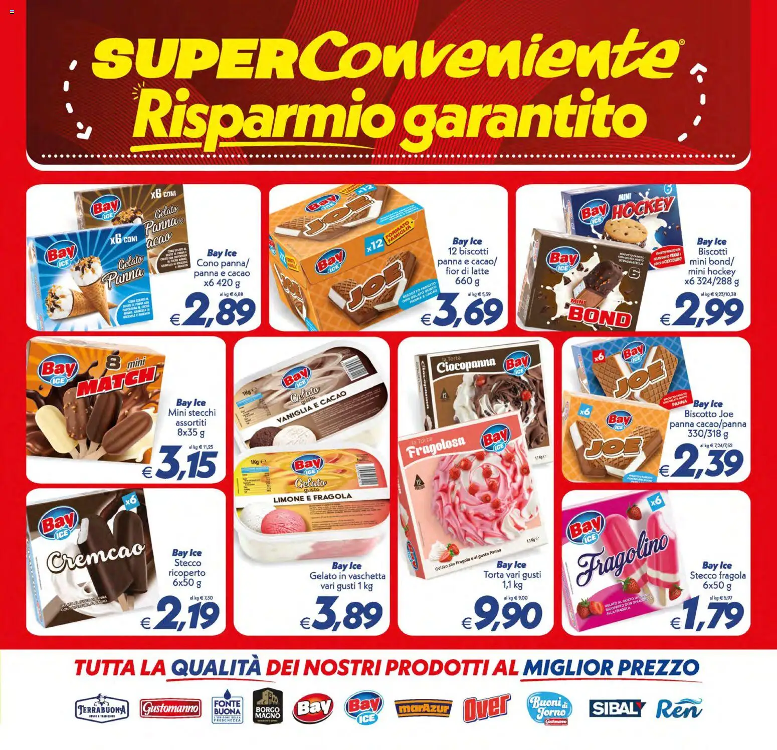 Volantino SuperConveniente del 21/08/2026 | Pagina: 11 | Prodotti: Panna, Limone, Gelato alla fragola, Stracciatella