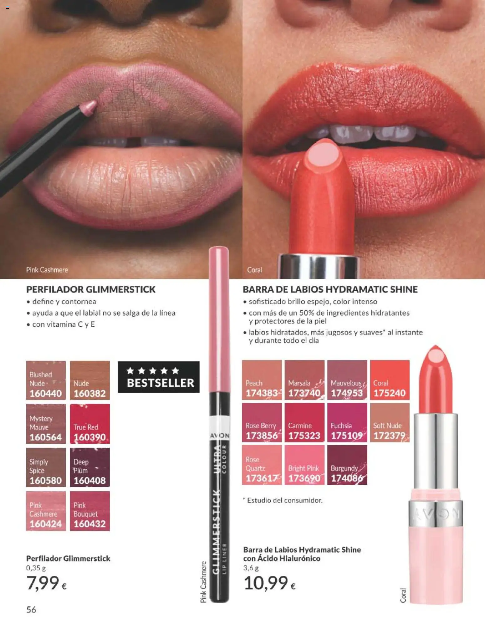 Catálogo AVON campaña 8 │ válido desde el 01/08/2026 | Página: 56 | Productos: Κρεμάστρα, Barra de labios