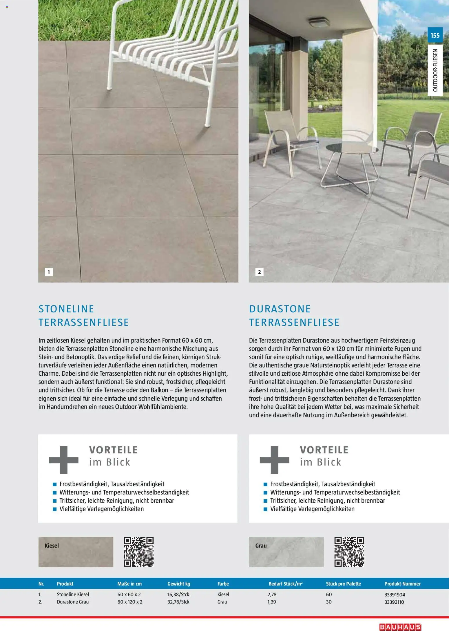 Bauhaus Gartenbaumaterialien 2026 – gültig ab 02.03.2026 | Seite: 155 | Produkte: Gewicht