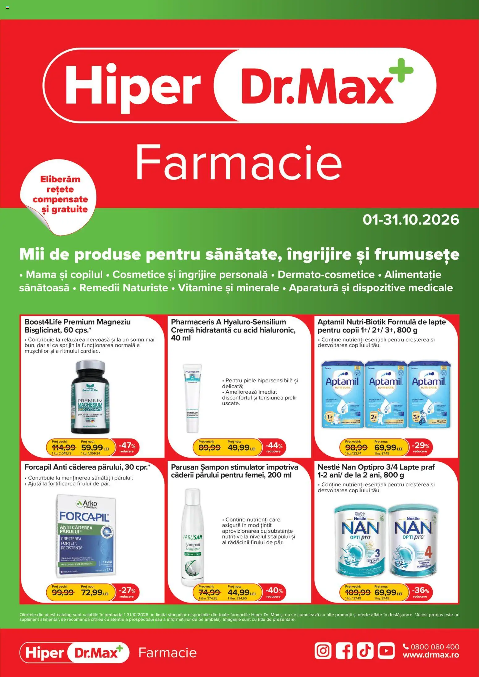 Noul catalog Dr.Max – valabil de la 01.10.2026 | Pagină: 1