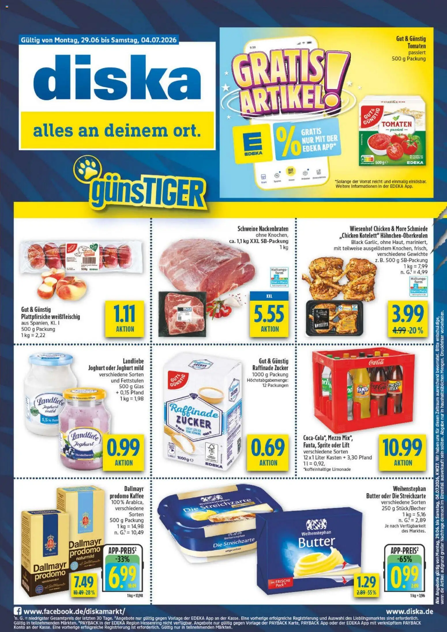 Diska - Diska Angebote Bayern KW27 – gültig ab 29.06.2026 | Seite: 5 | Produkte: Mezzo mix, Joghurt, Tomaten, Dallmayr