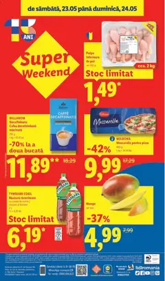 Ofertele Lidl valabile de la 18.05.2026 | Pagină: 40 | Produse: Rață, Cafea, Banane, Căpșuni