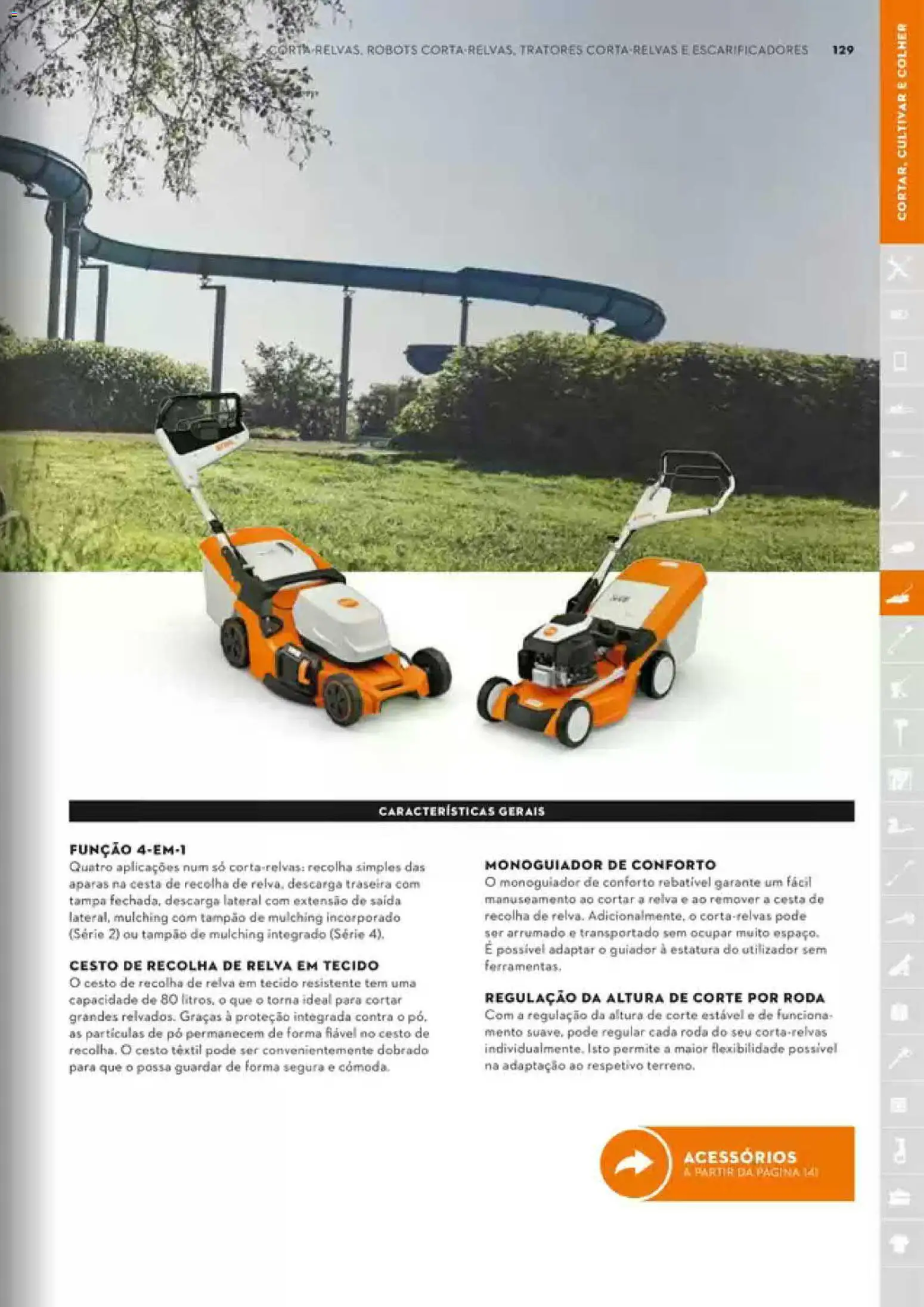 Stihl Catálogo │ válido de 07/09/2026 | Página: 129 | Produtos: Pó, Cesta