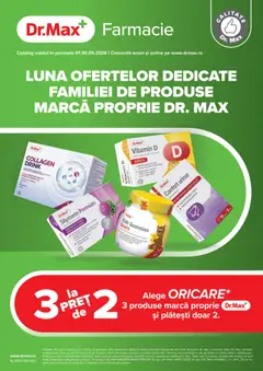 Ofertele Dr.Max valabile de la 01.09.2026