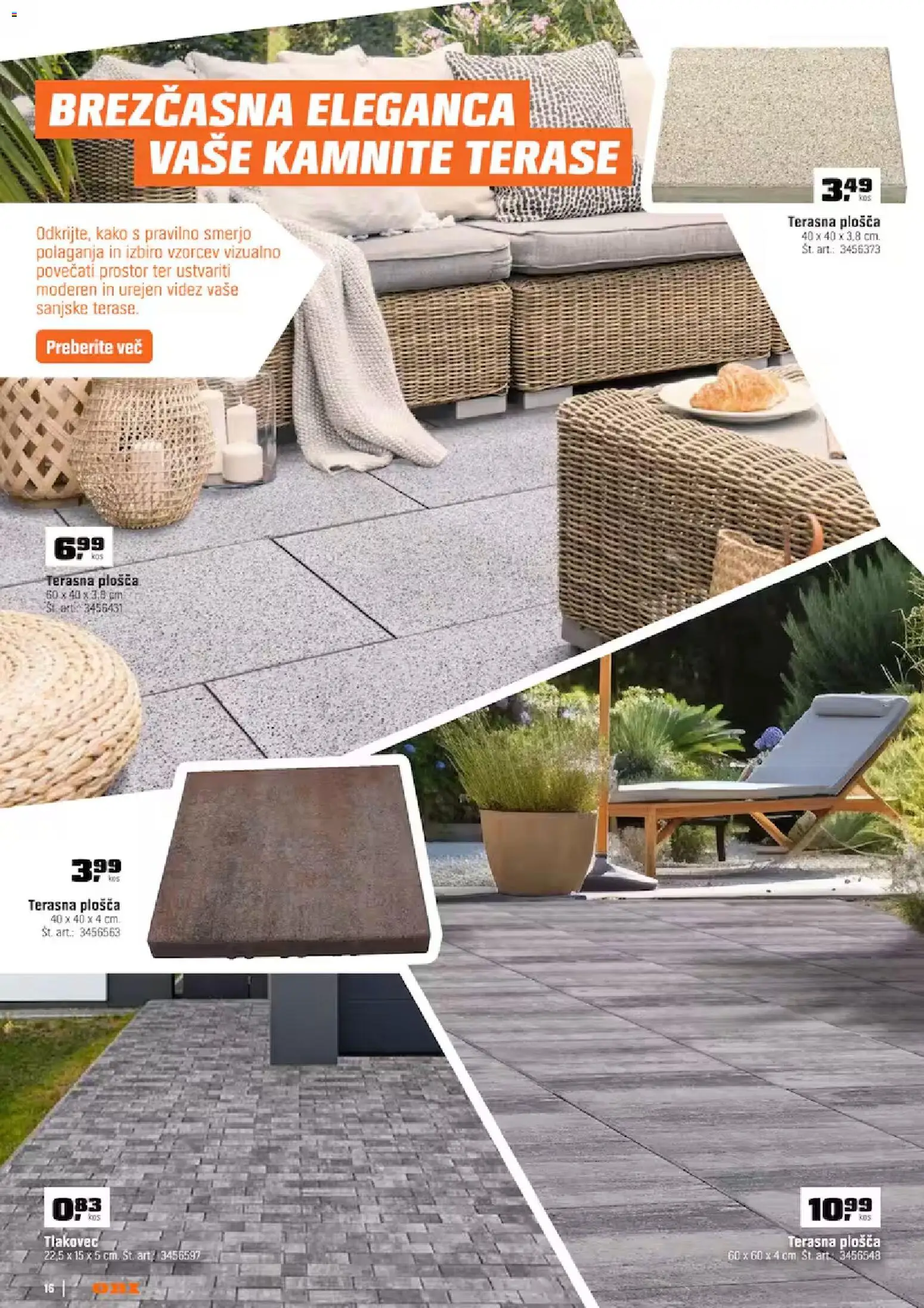 Novi OBI katalog ponudbe – veljaven od 01.04.2026 | Stran: 16 | Izdelki: Tlakovec