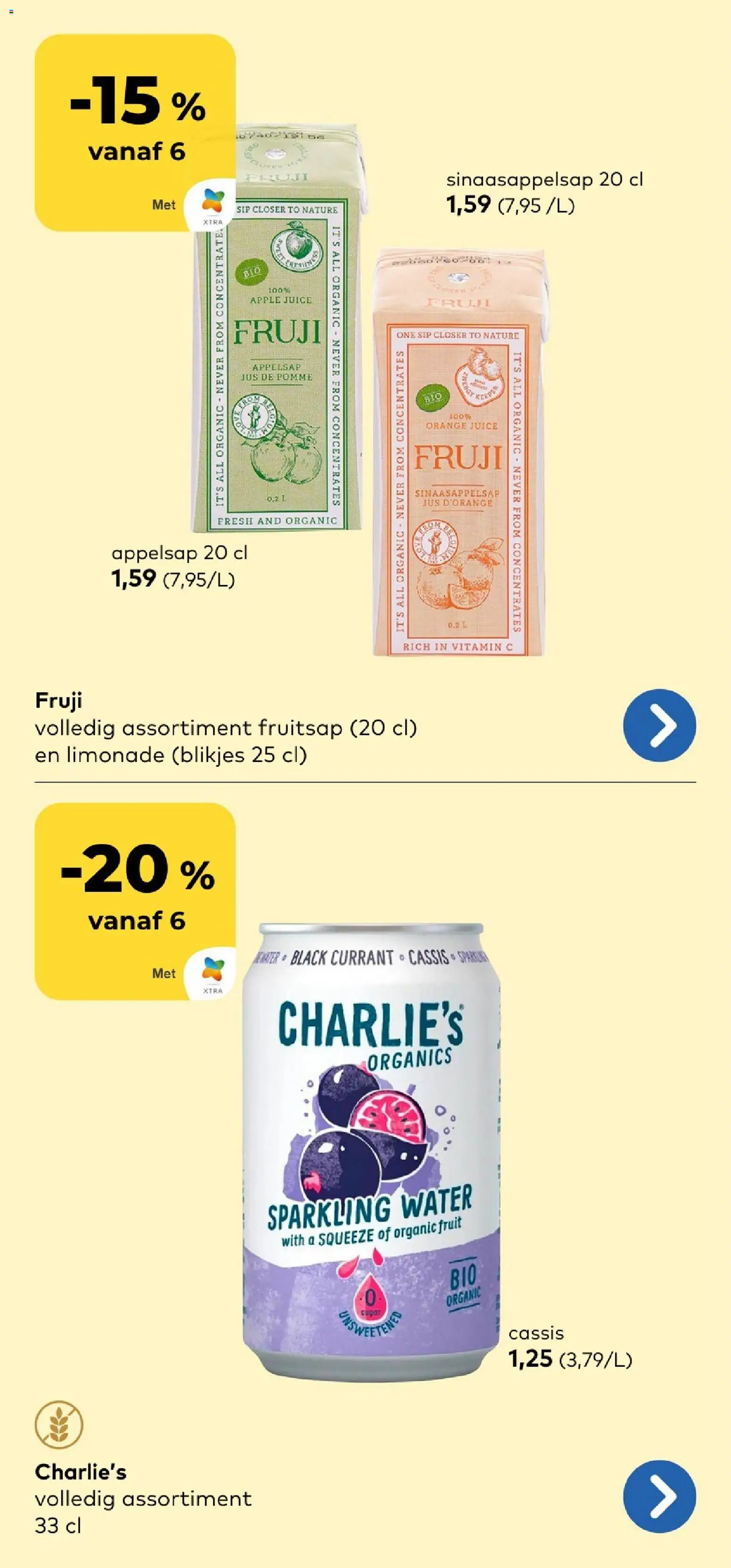 {H1} | Pagina: 6 | Producten: Limonade, Sinaasappelsap, Appelsap, Water